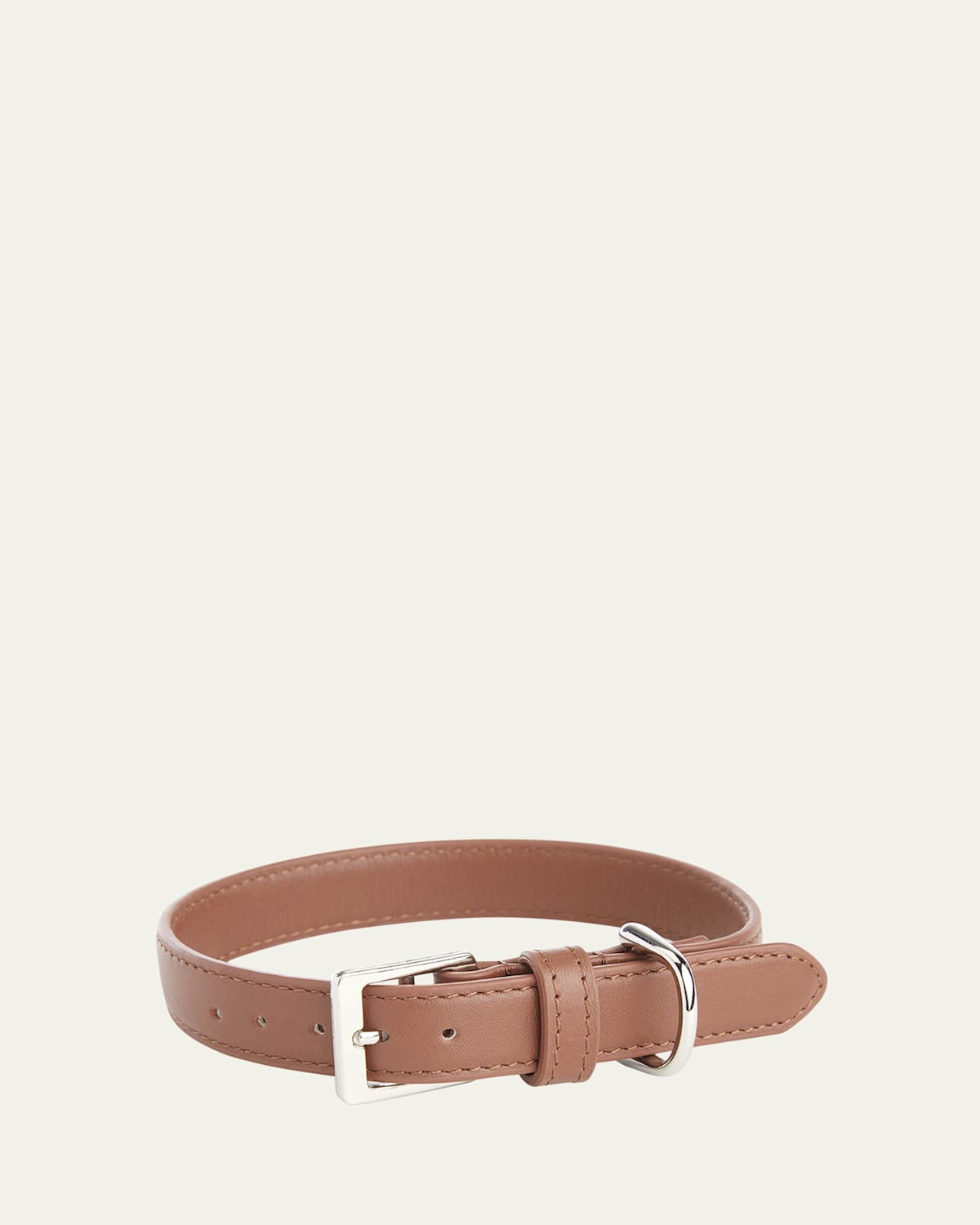 Royce New York Personalized Leather Small Dog Collar In Brown