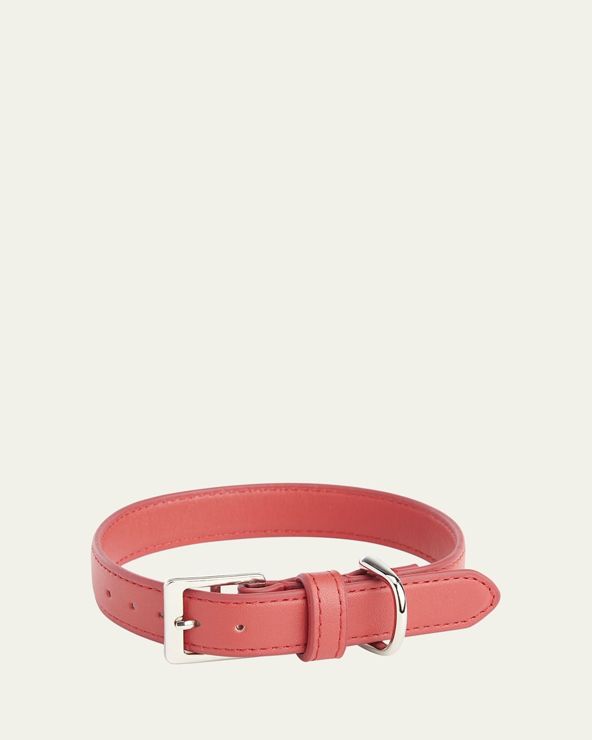 Royce New York Personalized Leather Small Dog Collar In Red