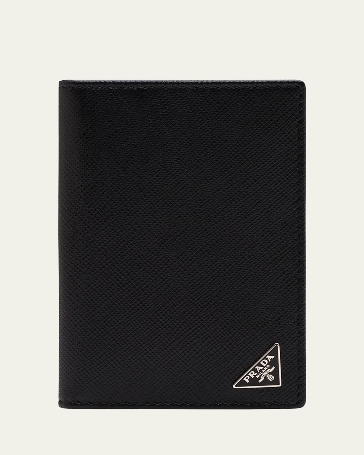 Men's Saffiano Slim Card Holder Wallet