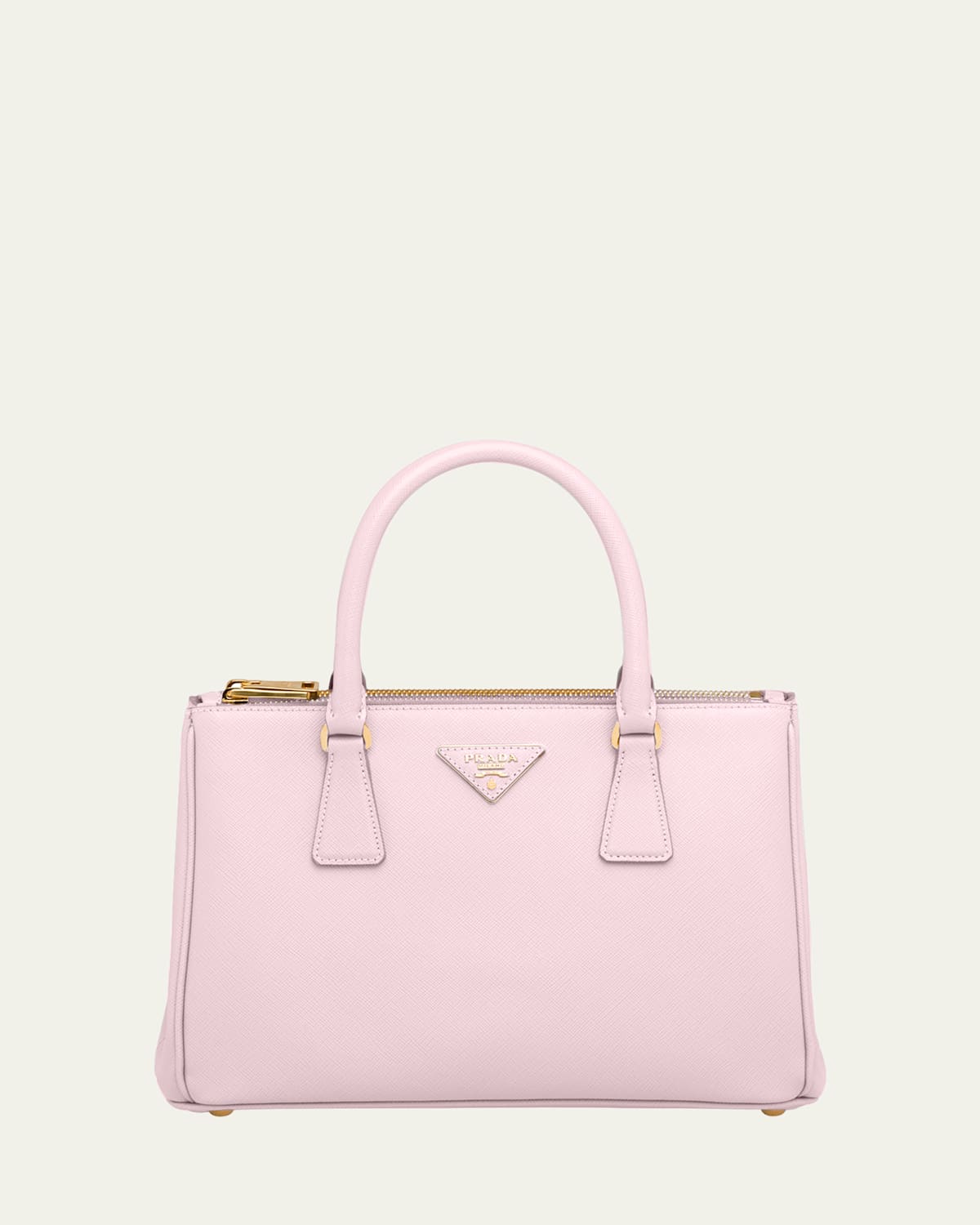 Prada Galleria Small Saffiano Double-zip Tote Bag In F0e18 Alabastro