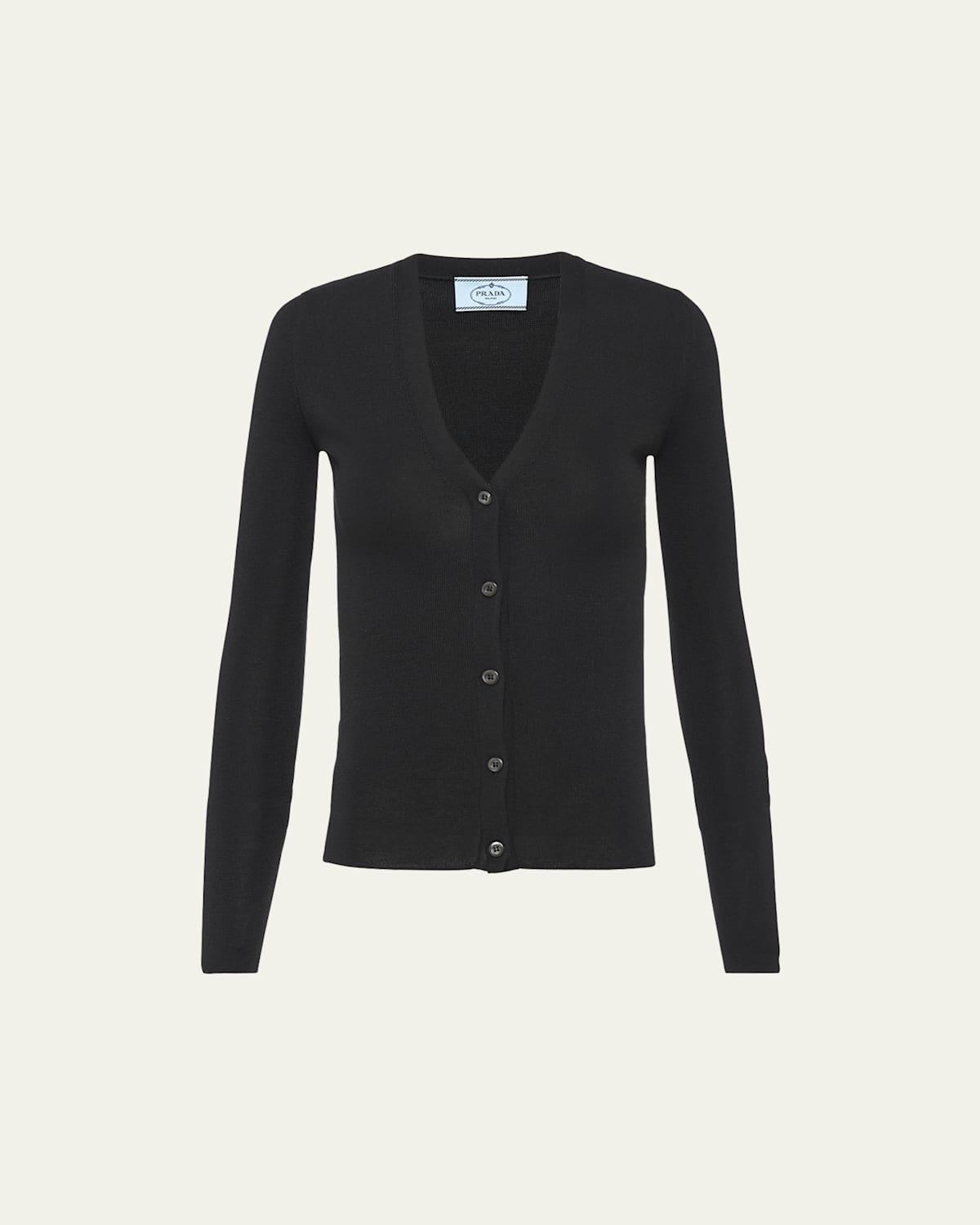 V-Neck Cashmere-Silk Cardigan
