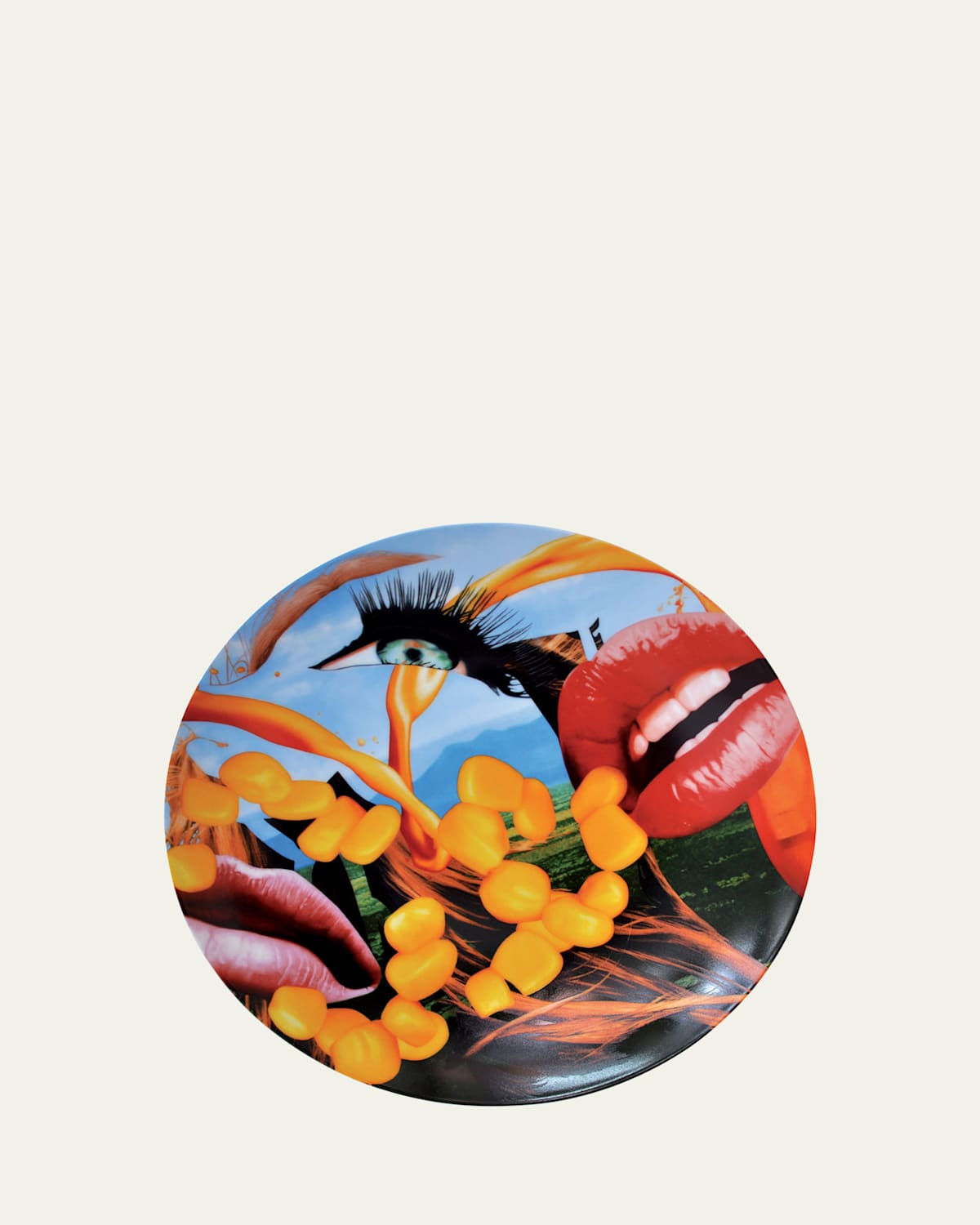 Jeff Koons X Bernardaud Lips Commemorative Plate