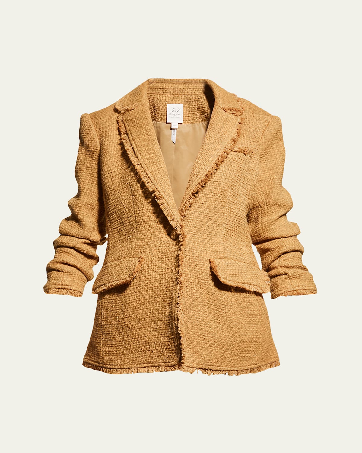 Cinq À Sept Khloe Boucle Blazer In Frosted Spruce