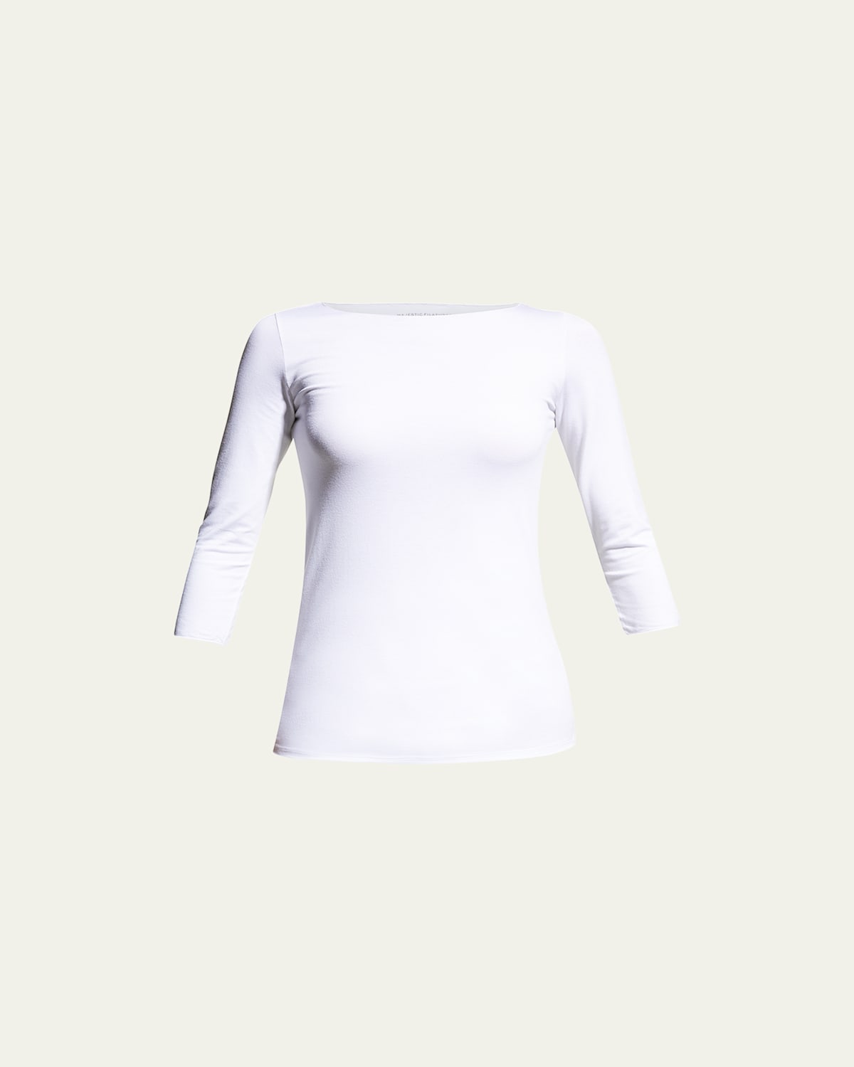 Majestic Soft-touch Marrow-edge Boat-neck Top
