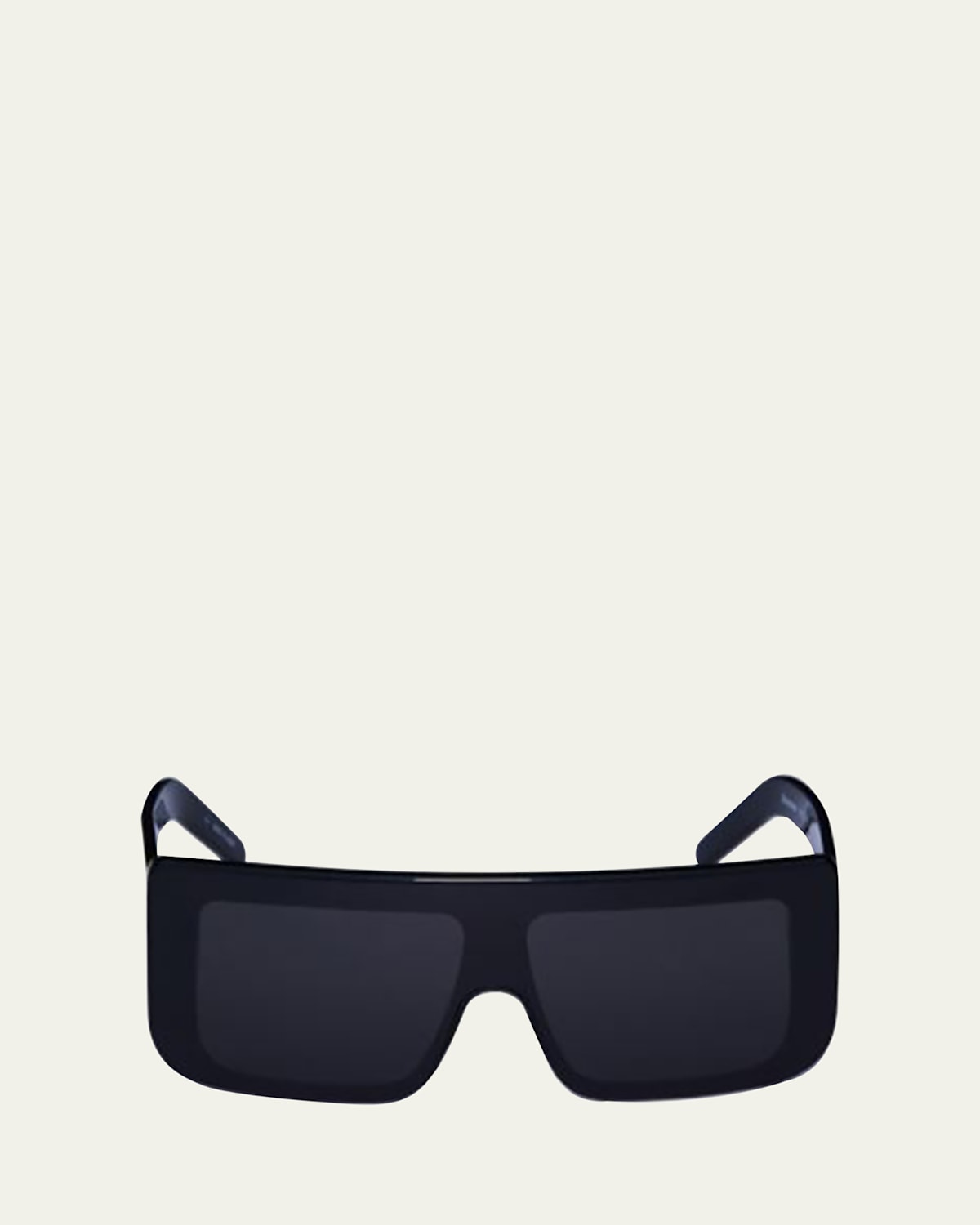 Rick Owens Men's Thick Flat-Top Square Sunglasses