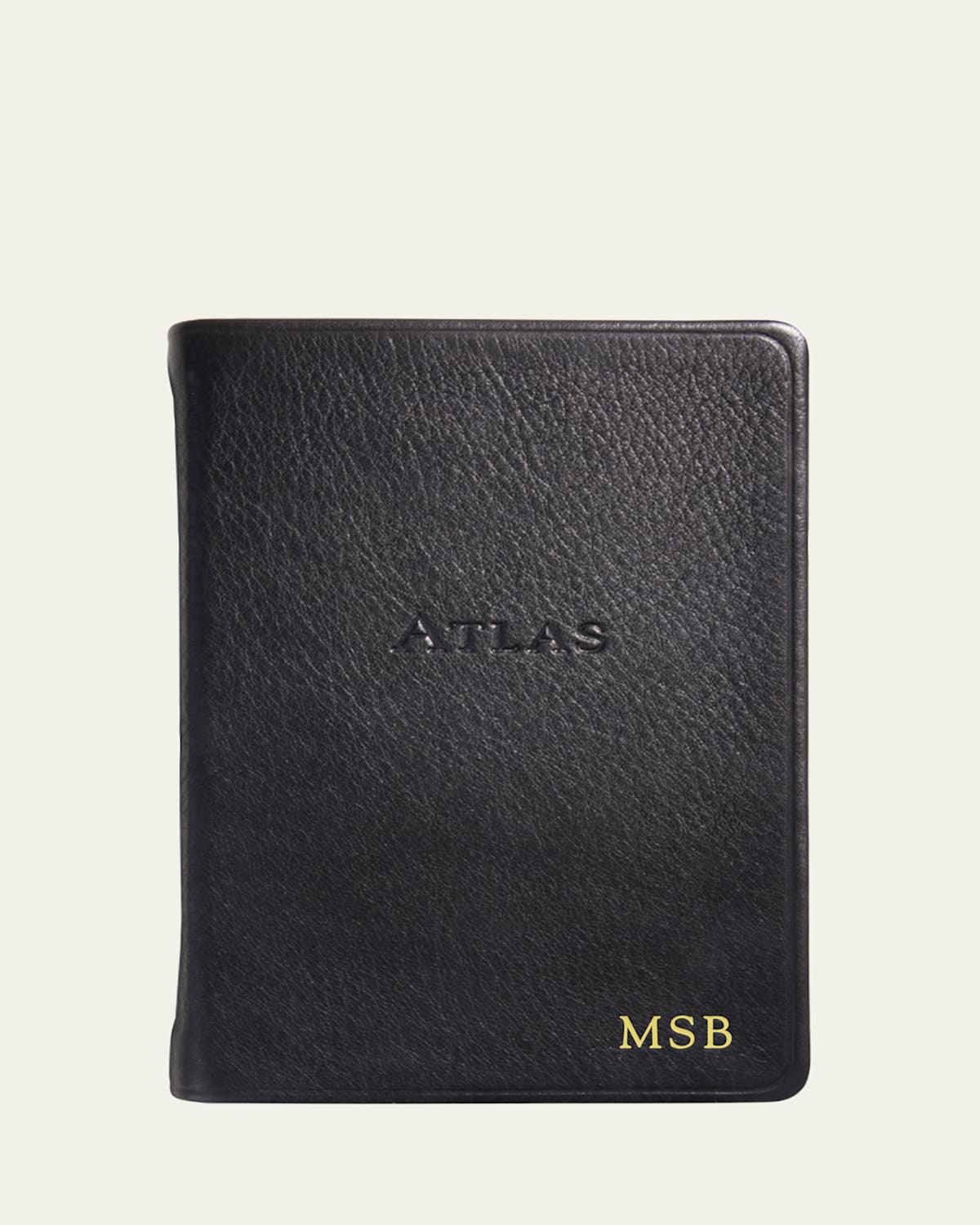 Graphic Image The Traveler's Atlas Book, Personalized In Black