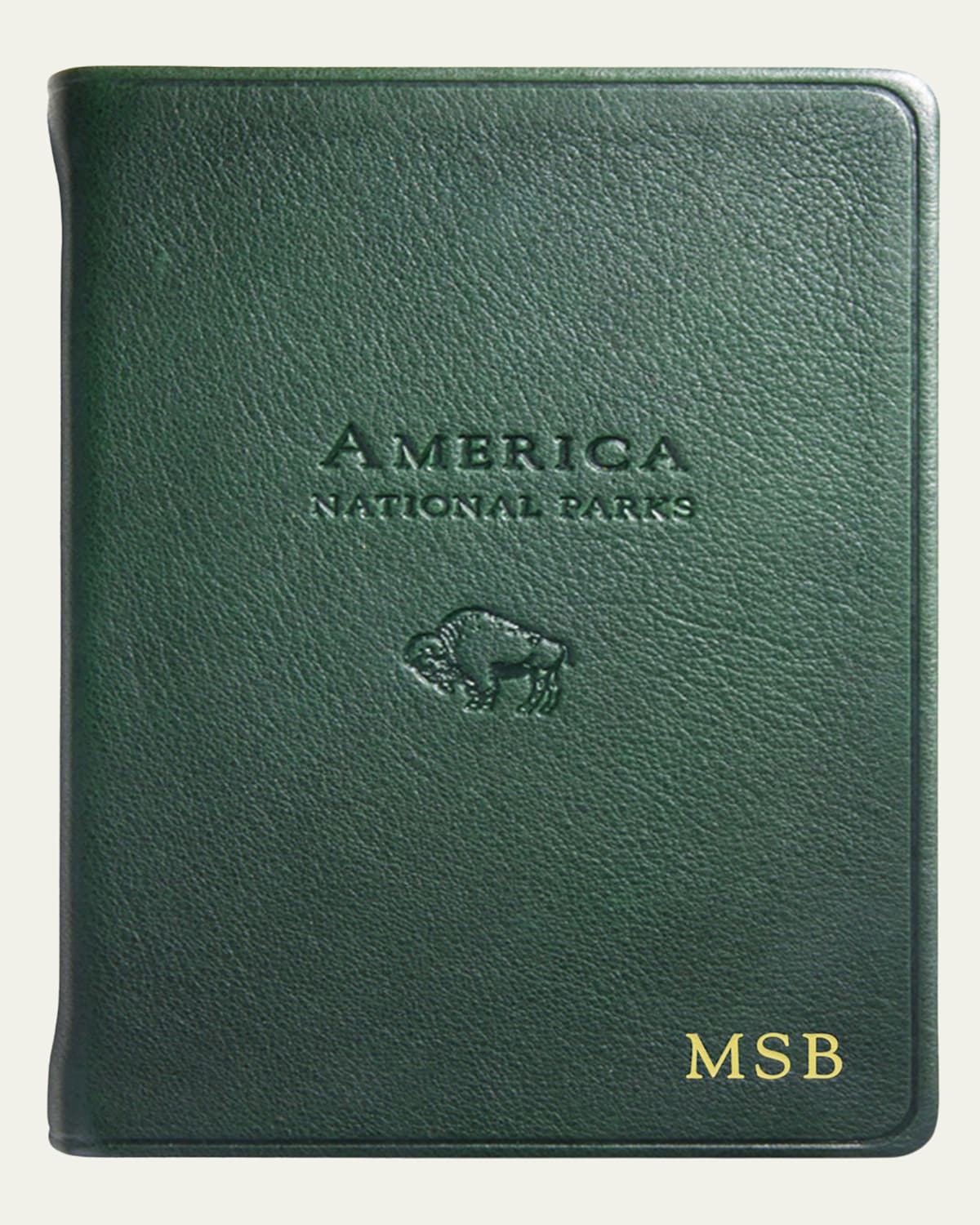 Graphic Image America National Parks Atlas Book In Green