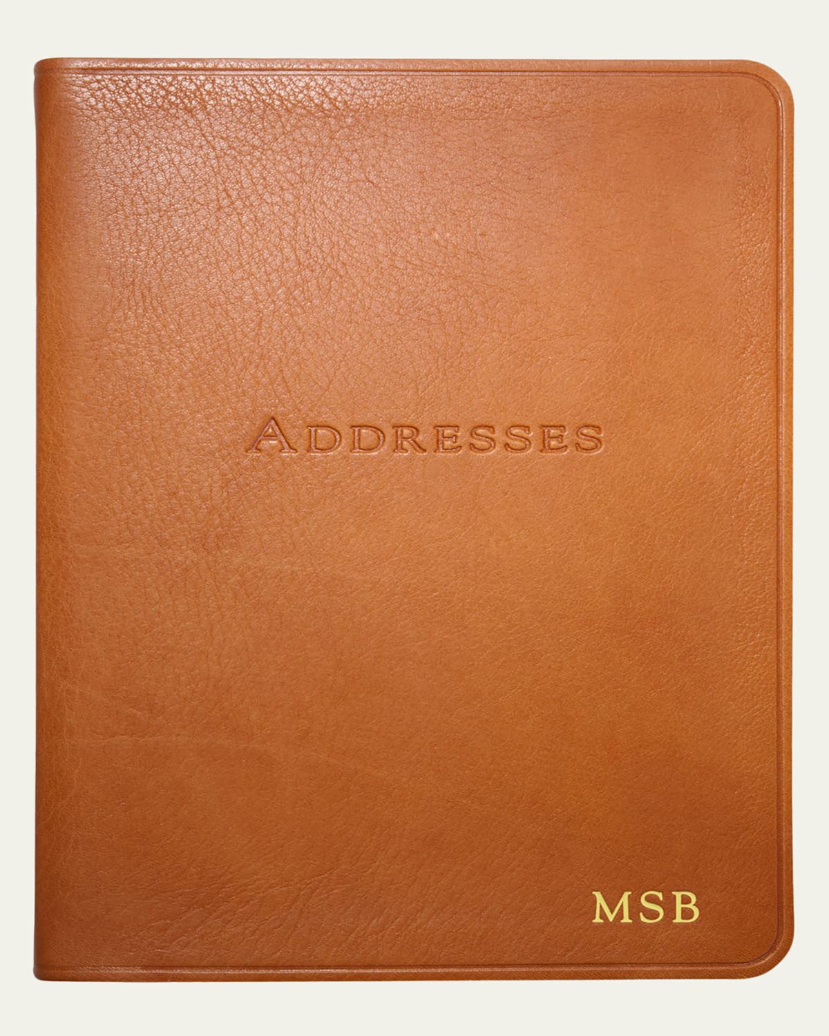Graphic Image 7" Desk Address Book In British Tan