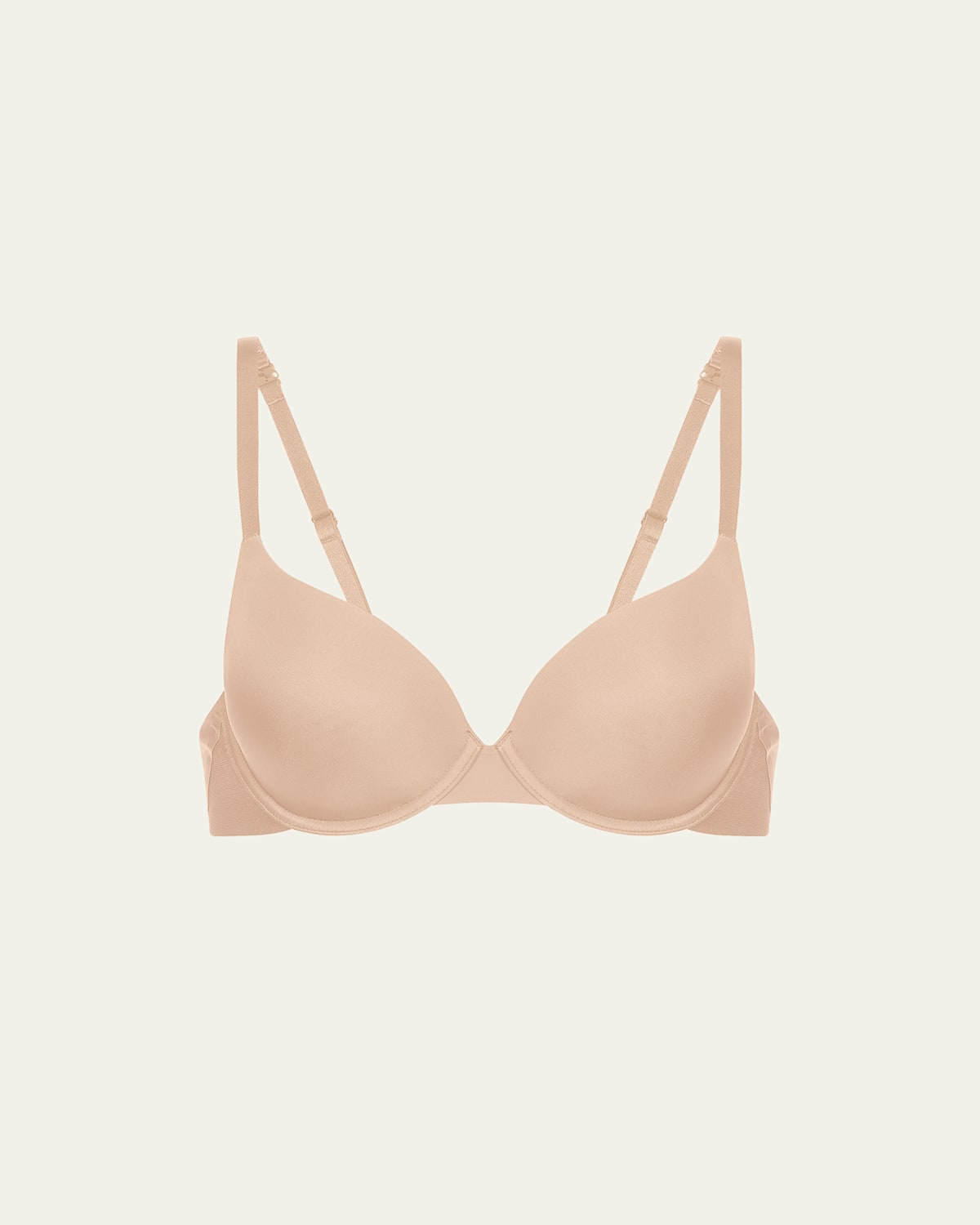 Simone Perele Essentiel Padded Plunge Cup Bra In Peau Rose