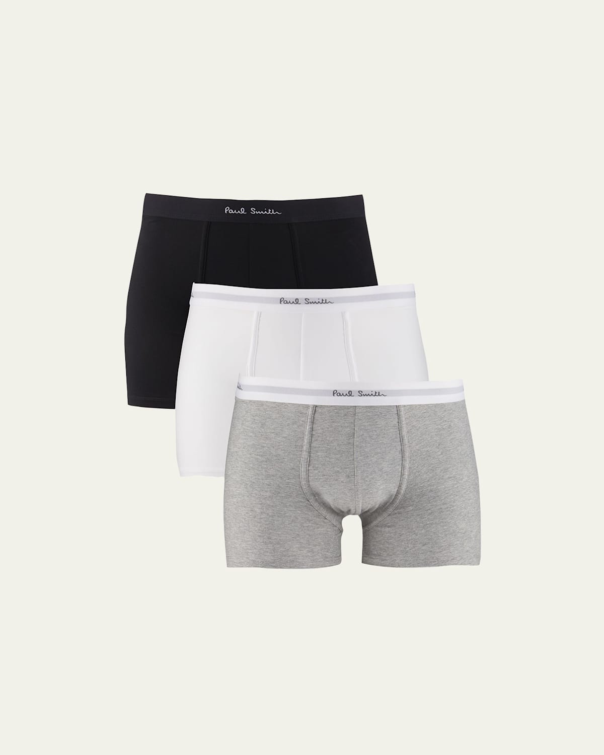 Paul Smith Stretch-cotton Boxer Briefs - Set Of Three In White