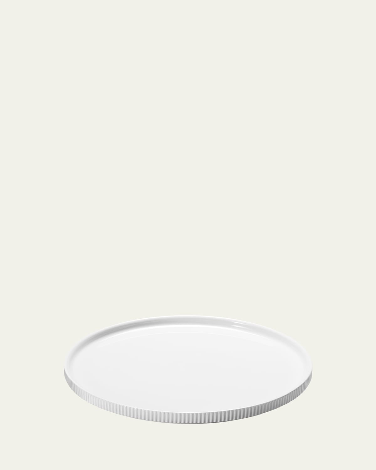 Georg Jensen Bernadotte Set Of Four Lunch Plates In White