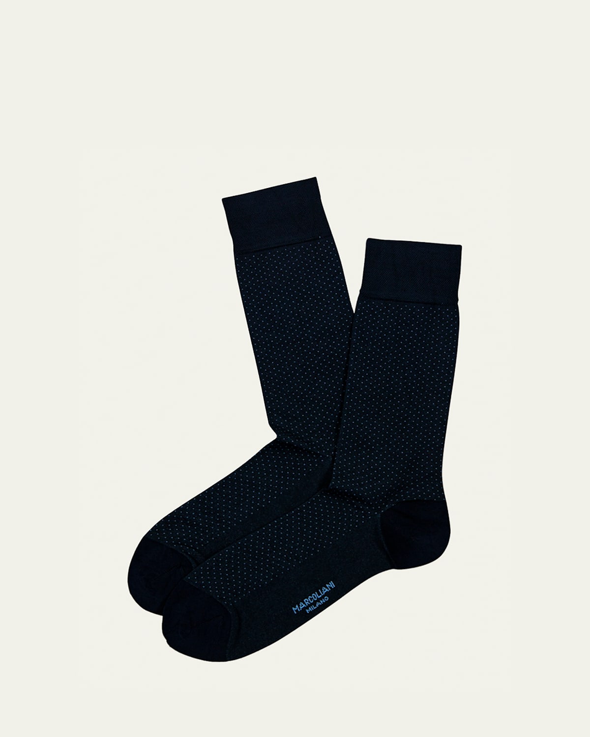 Marcoliani Men's Micro-Pindot Socks