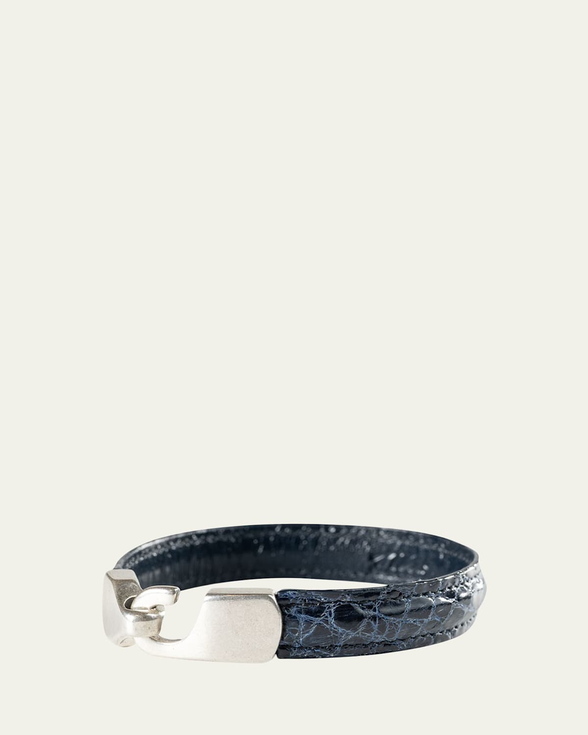 Men's Alligator Leather Bracelet