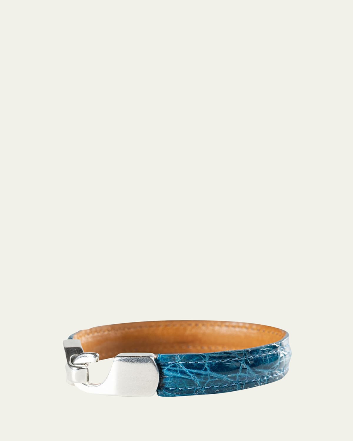 Men's Alligator Leather Bracelet