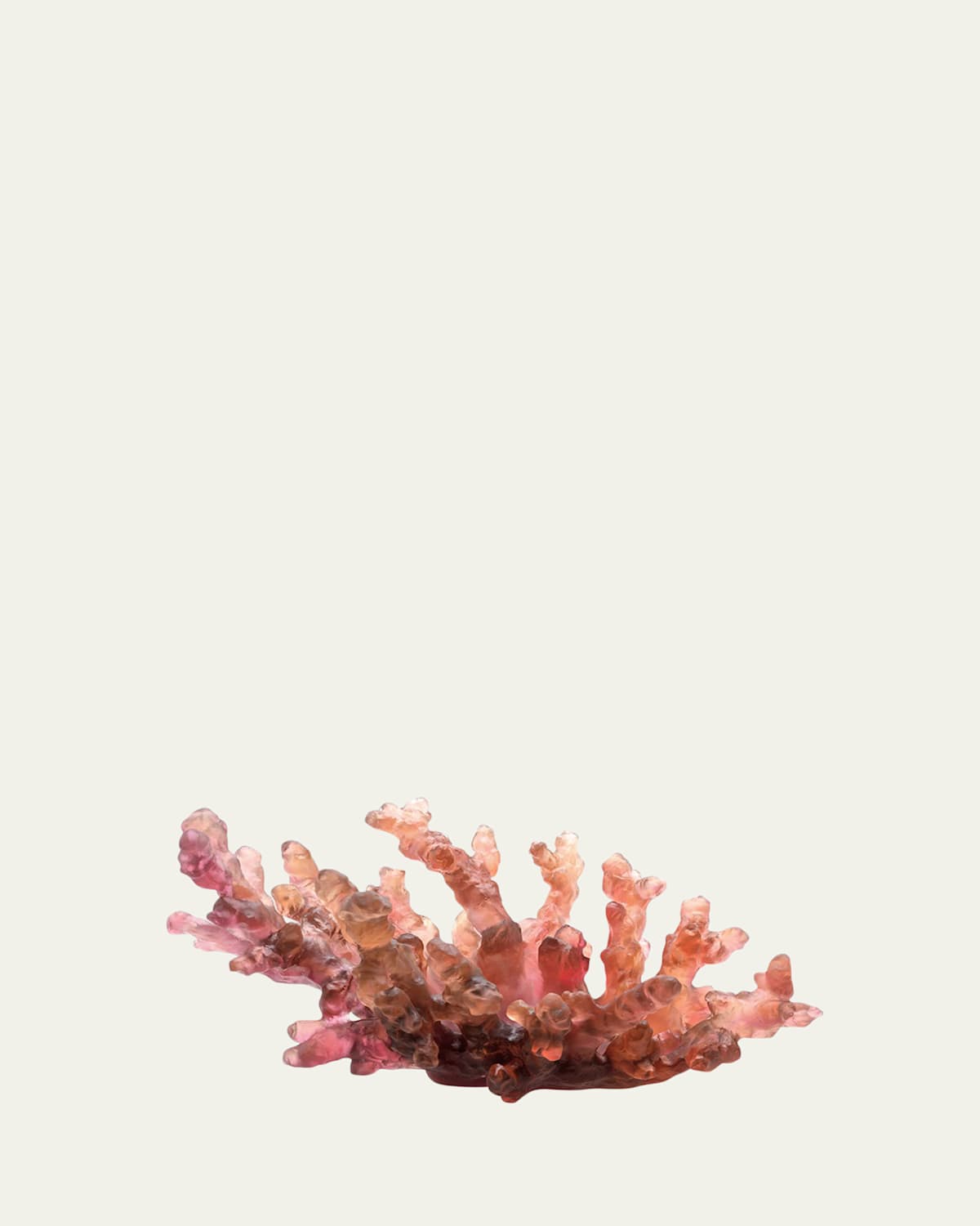 Daum Coral Sea Medium Bowl, Amber/red