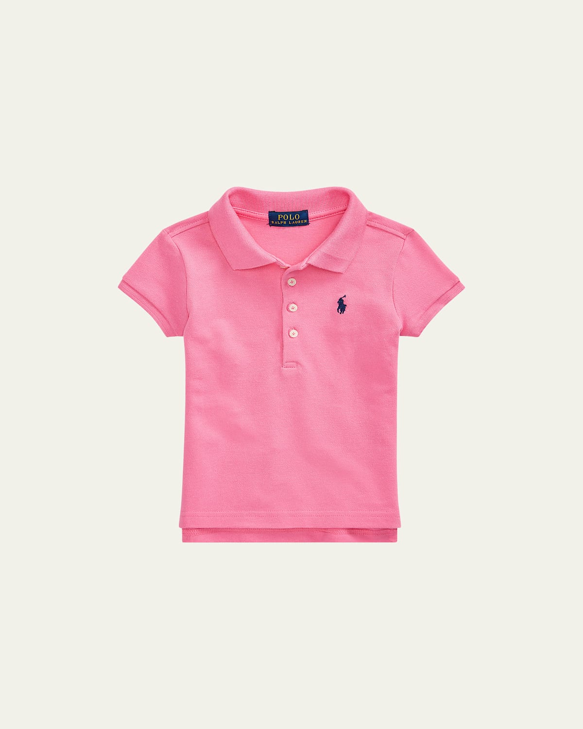 Polo Ralph Lauren Kids' Cotton Polo Shirt In Baja Pink