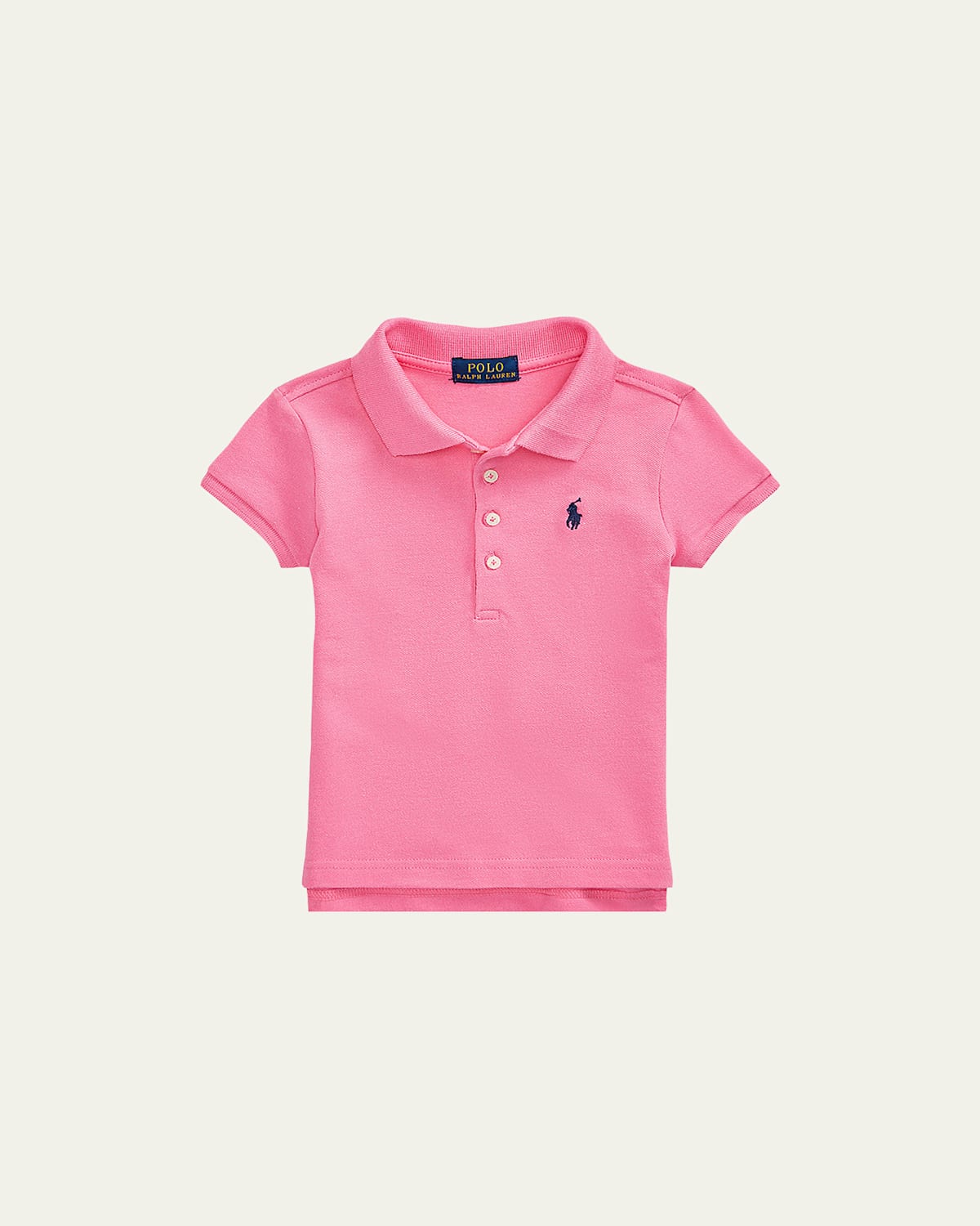 Polo Ralph Lauren Kids' Little Girl's & Girl's Stretch Cotton Polo Shirt In Pink