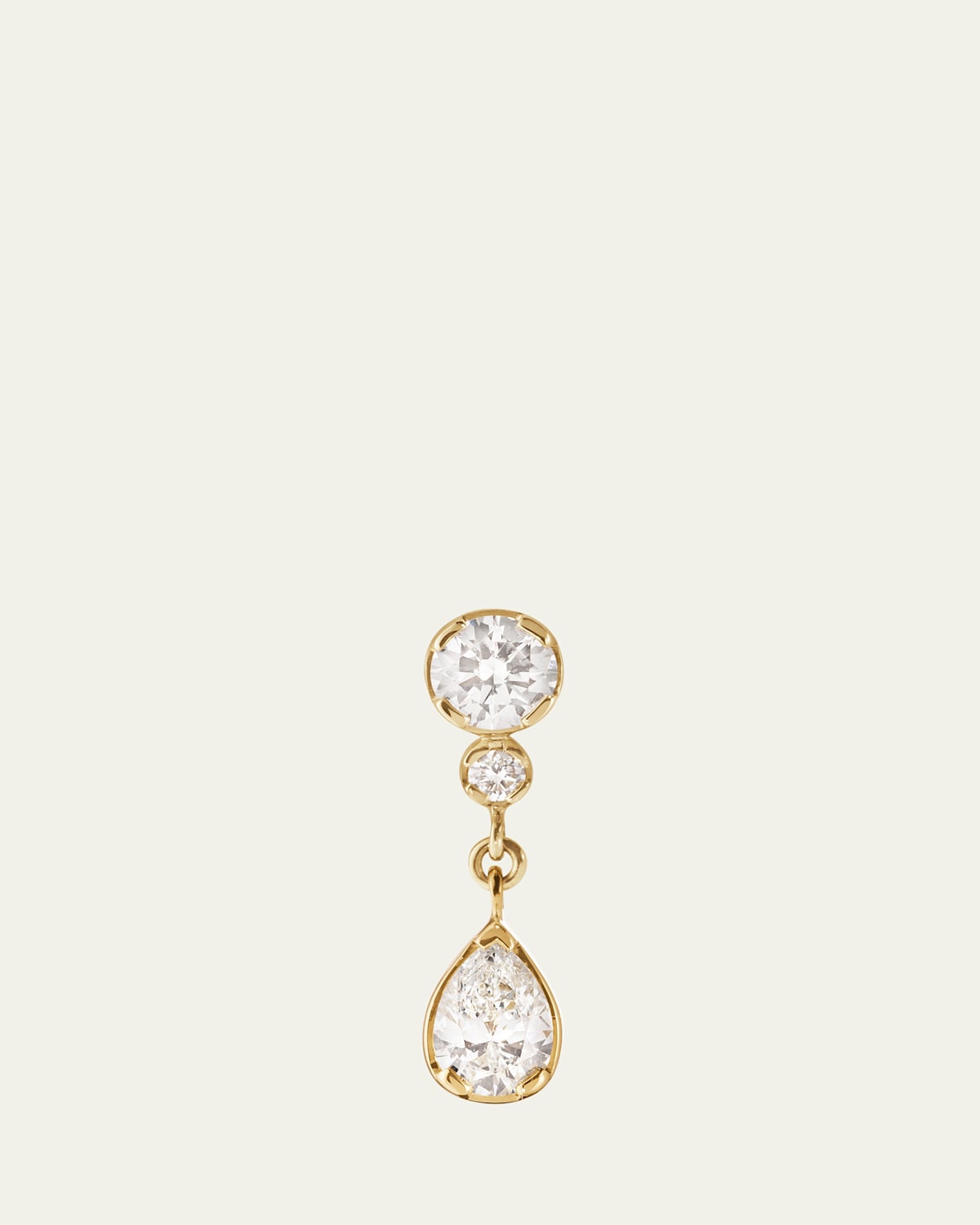 Sophie Bille Brahe Goutte Diamond Drop Earring, Single