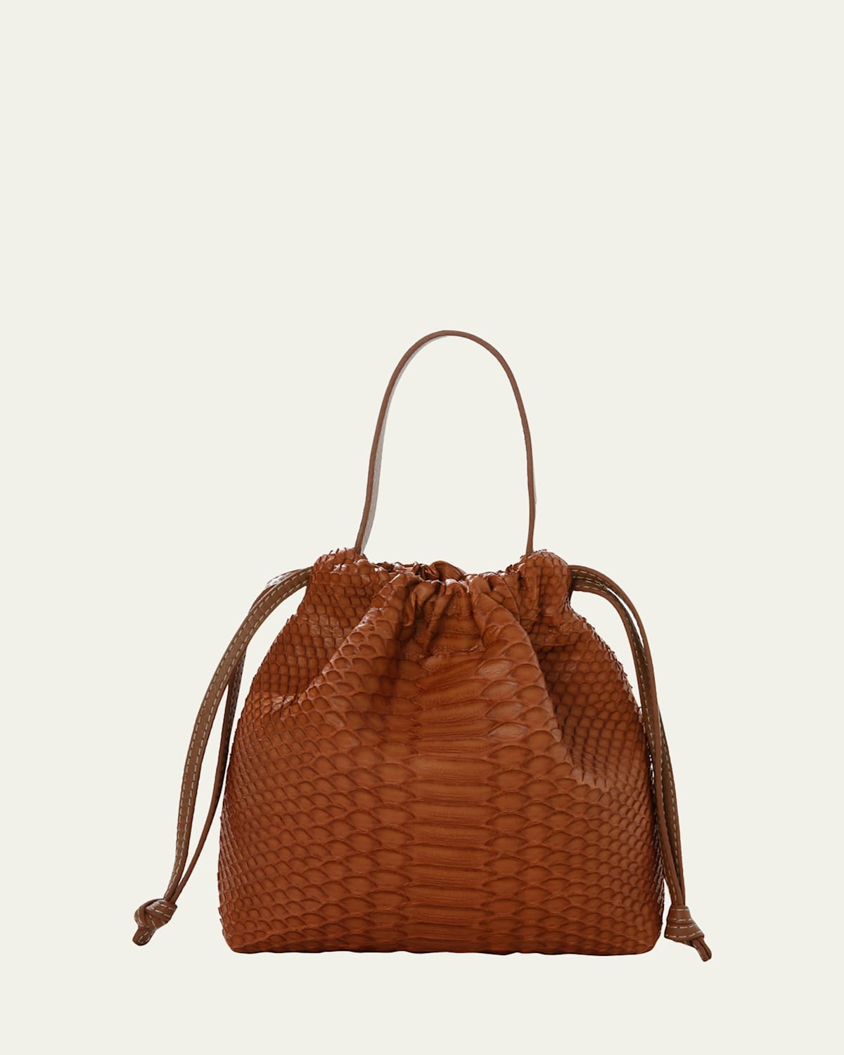 La Rossy Mini Python Bucket Bag