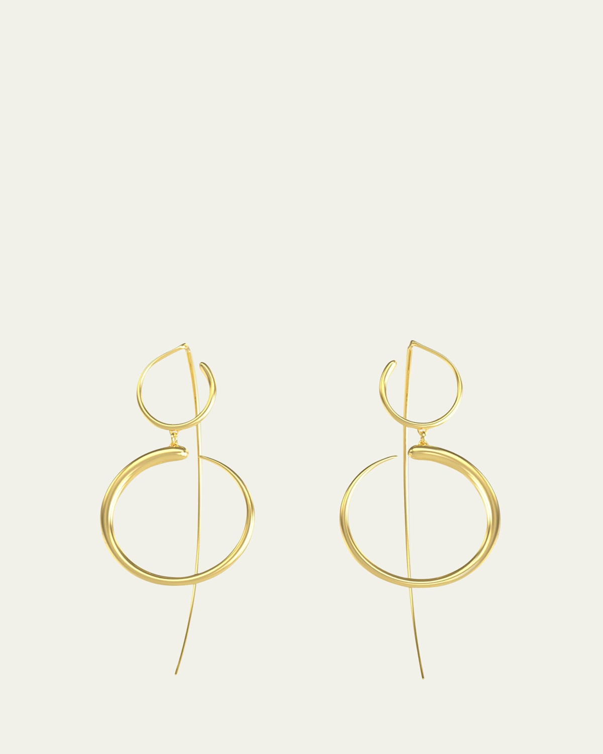 KHIRY Nandi Drop 2-Teired Earrings