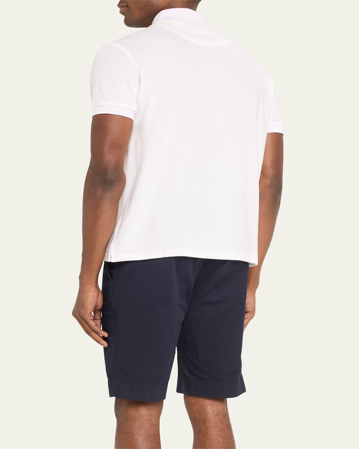 Men'S Solid Terry Polo Shirt