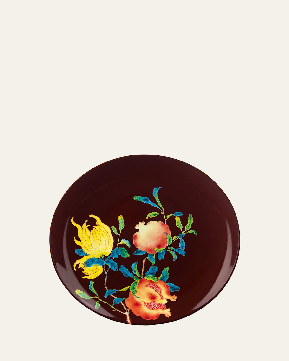 Raynaud Harmonia Brown Dessert Plate In Multi