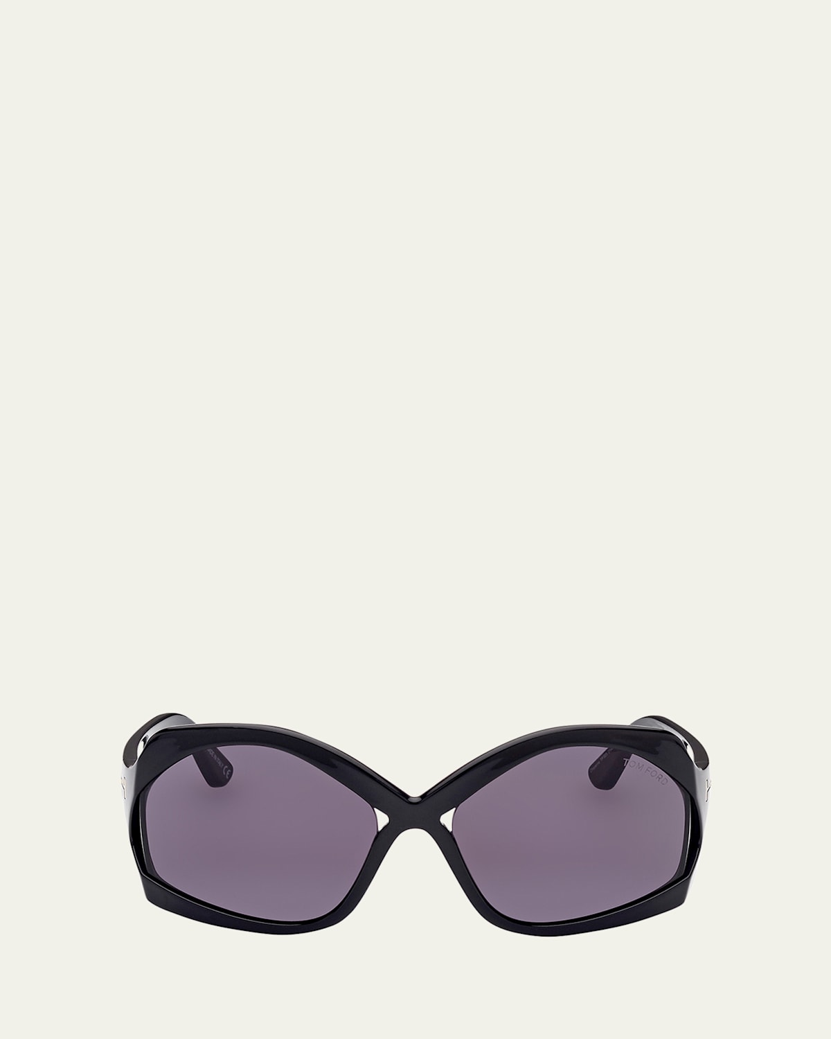 TOM FORD Cheyenne Cross-Bridge Acetate Butterfly Sunglasses | Thumbnail 3 TOM FORD Cheyenne Cross-Bridge Acetate Butterfly Sunglasses | Thumbnail 3