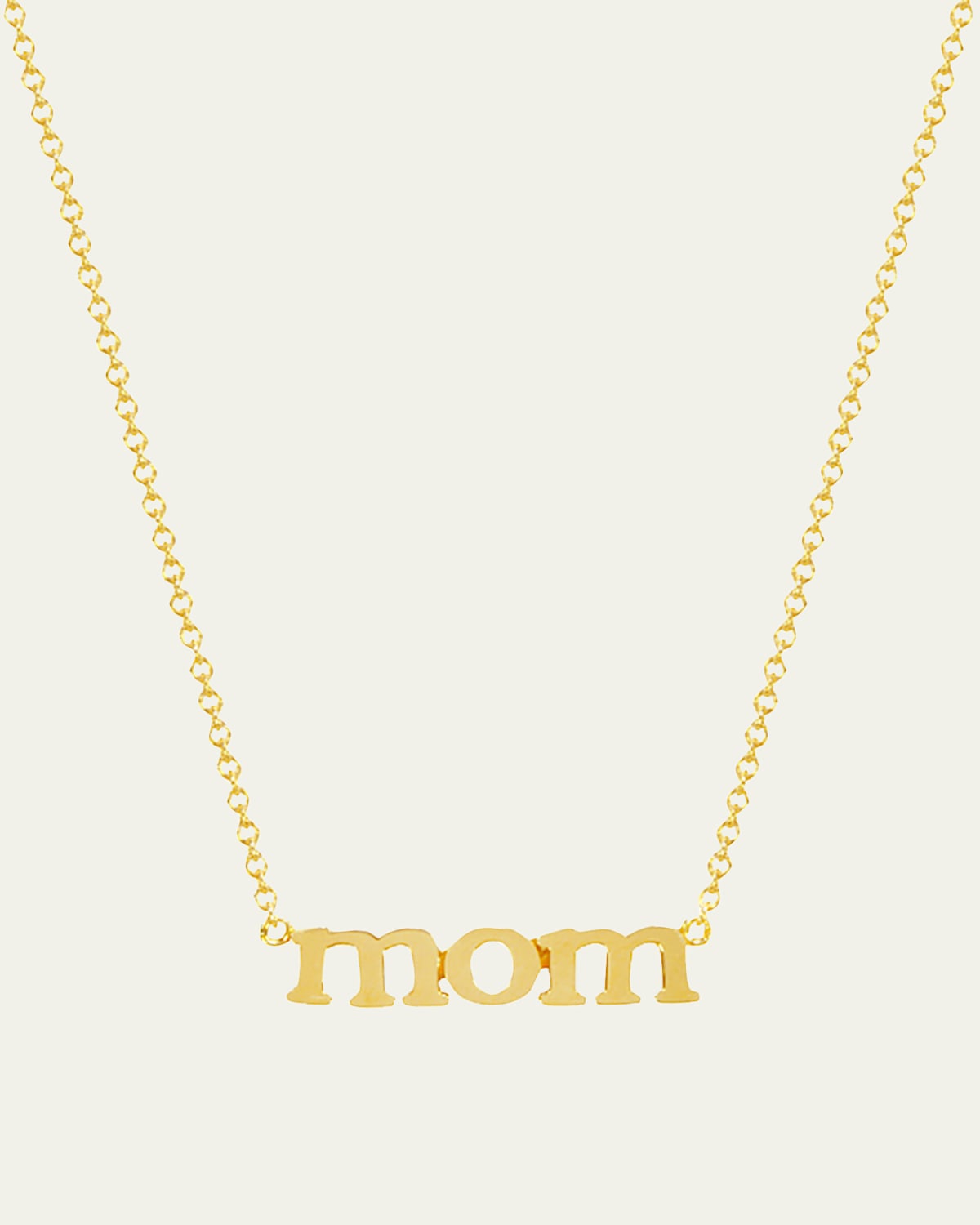 18k Mom Pendant Necklace