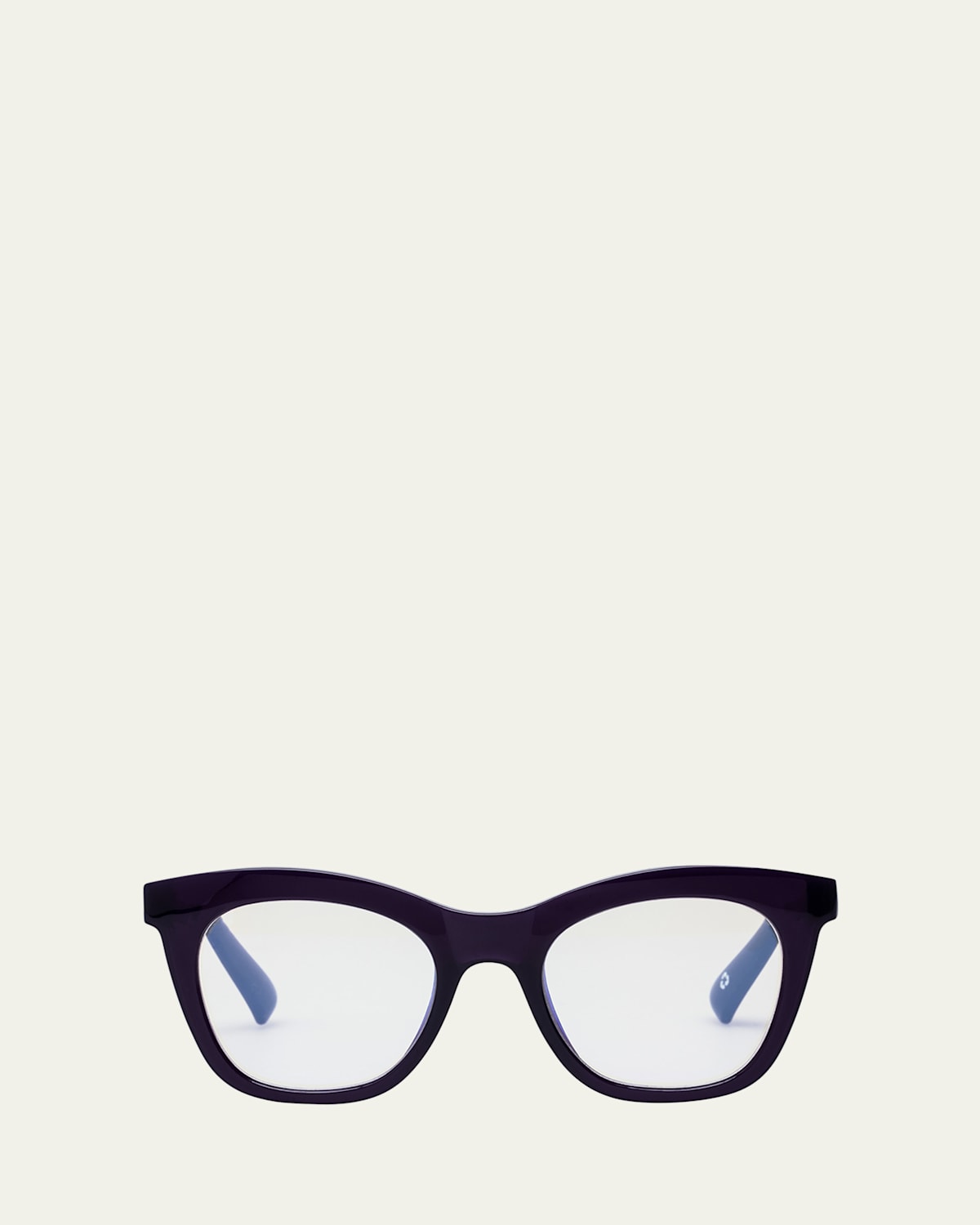 Harlots Bed Clear Plastic Reading Cat-Eye Glasses