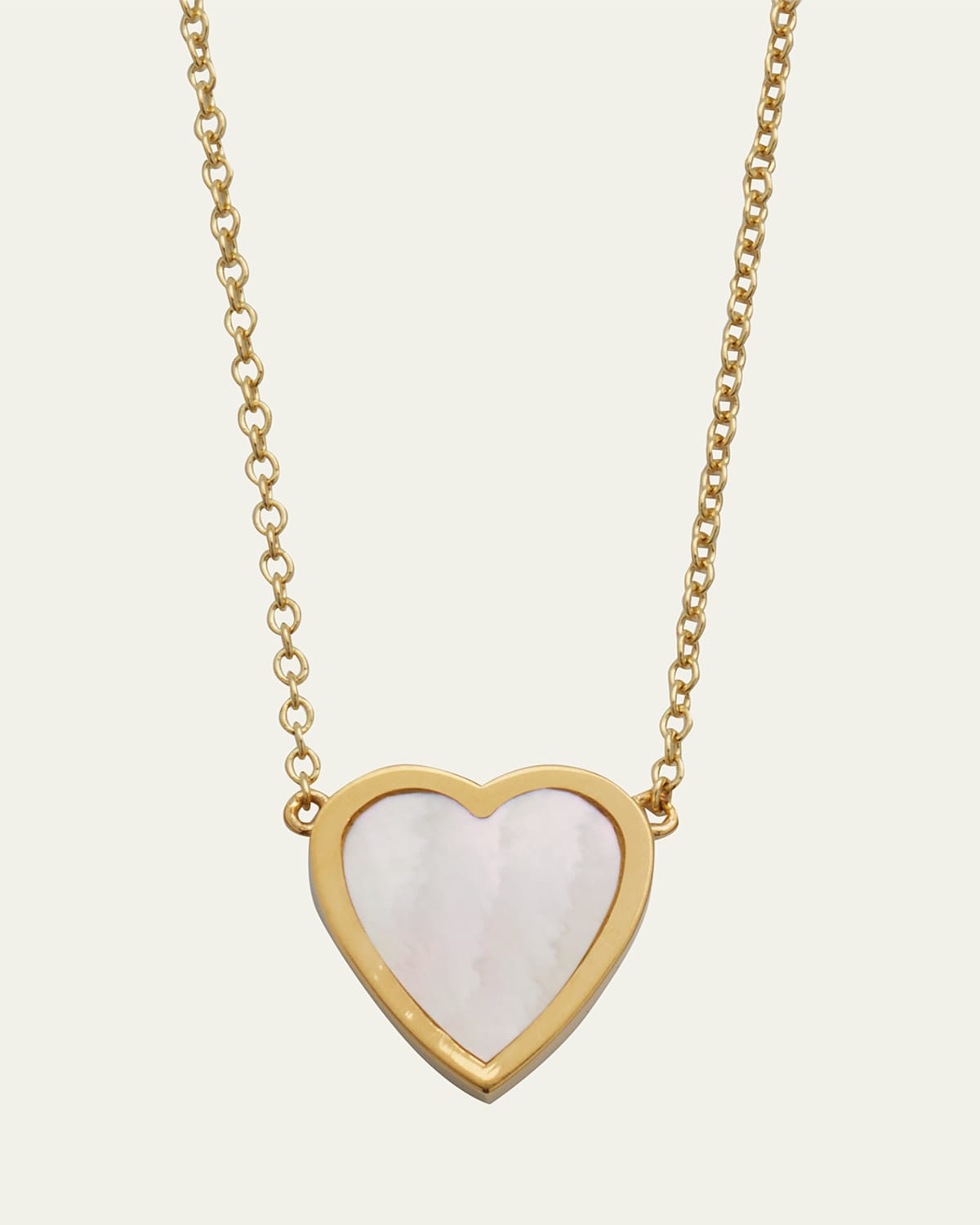 18k Mini Inlay Heart Necklace