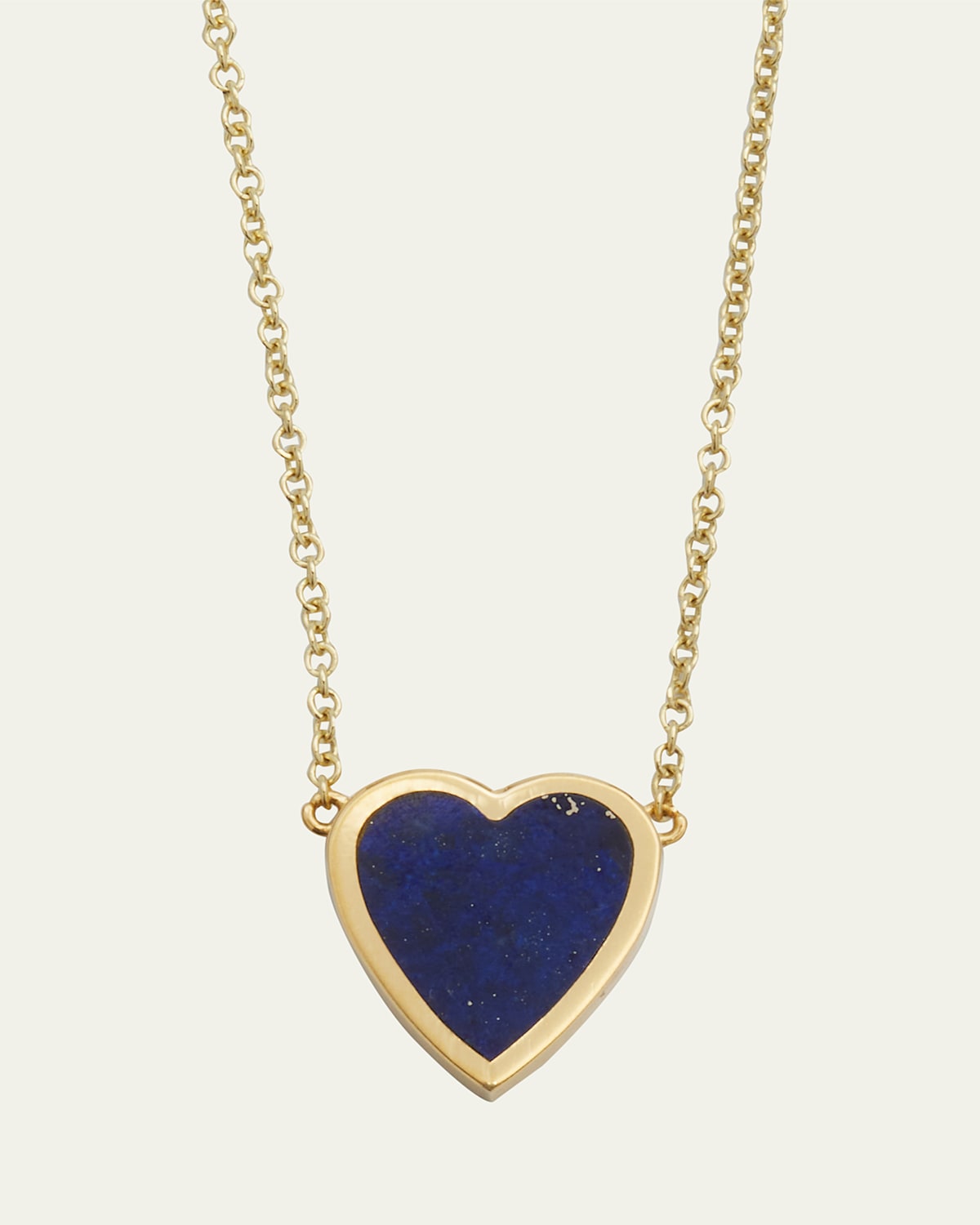 18k Mini Inlay Heart Necklace