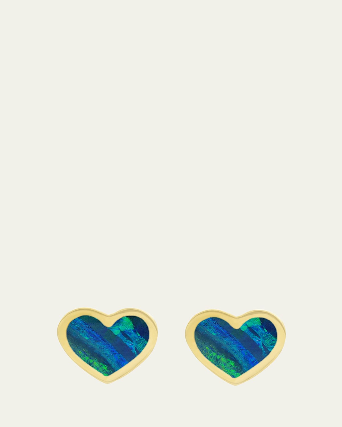 Extra Small Inlay Heart Stud Earrings