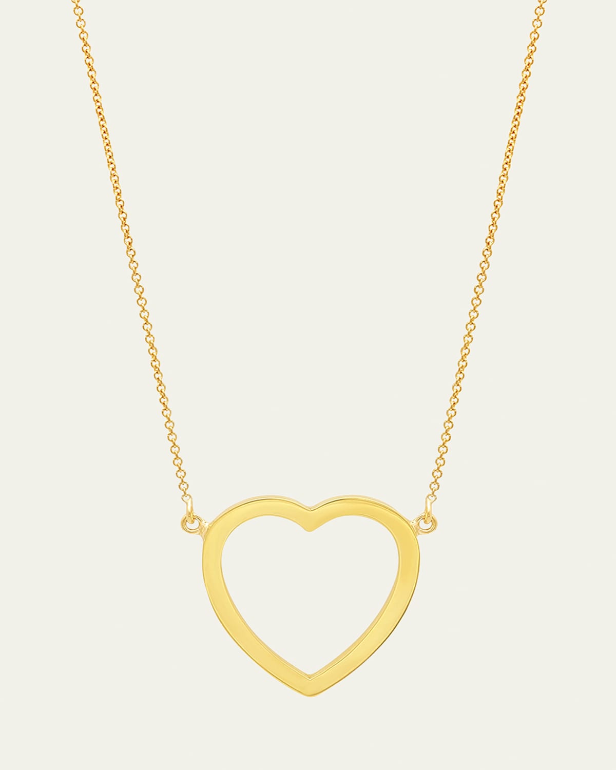 Large Open Heart Necklace