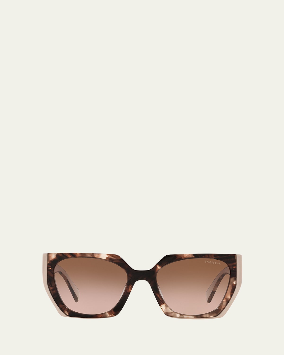 Prada Brown Cat Eye Ladies Sunglasses Pr 15wsf 01r0a6 55 In Tortoise Caramel/powder