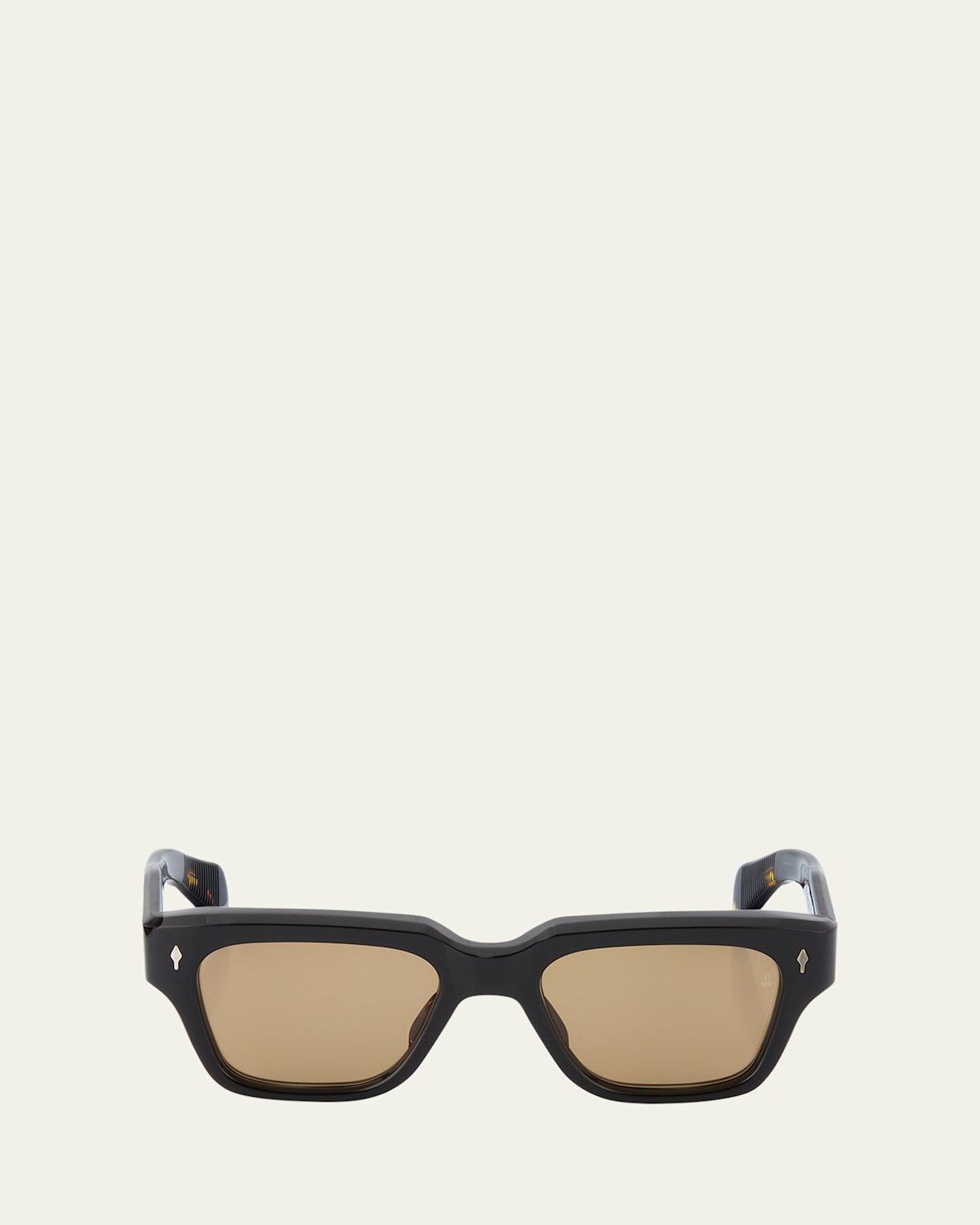 Jacques Marie Mage Men's Fellini Square Sunglasses In Noir