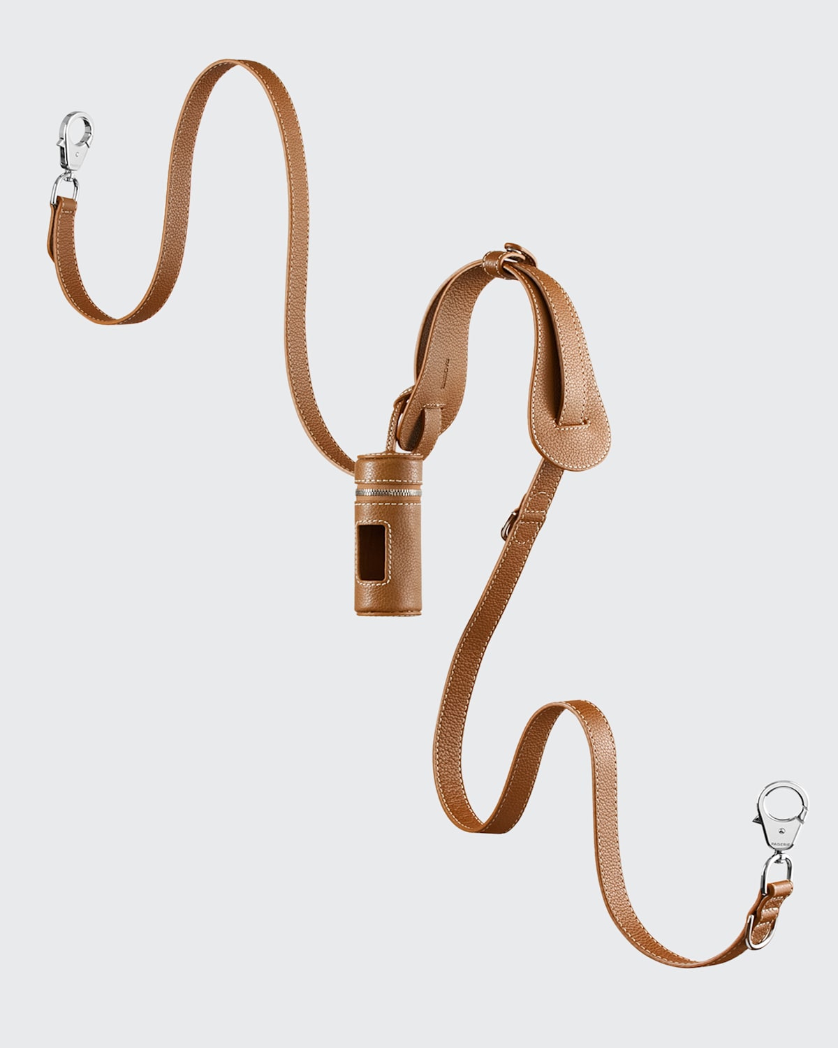 Pagerie Saddle Tascher Dog Leash Leather In Saddle