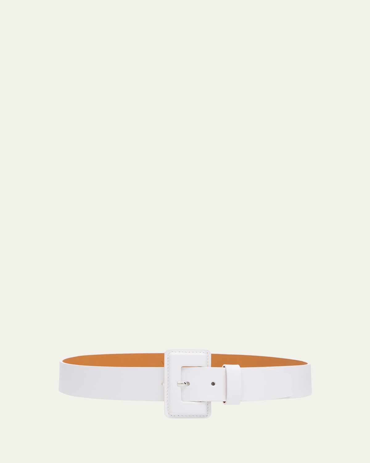 La Petite Merveilleuse Timeless Leather Belt with Covered Buckle