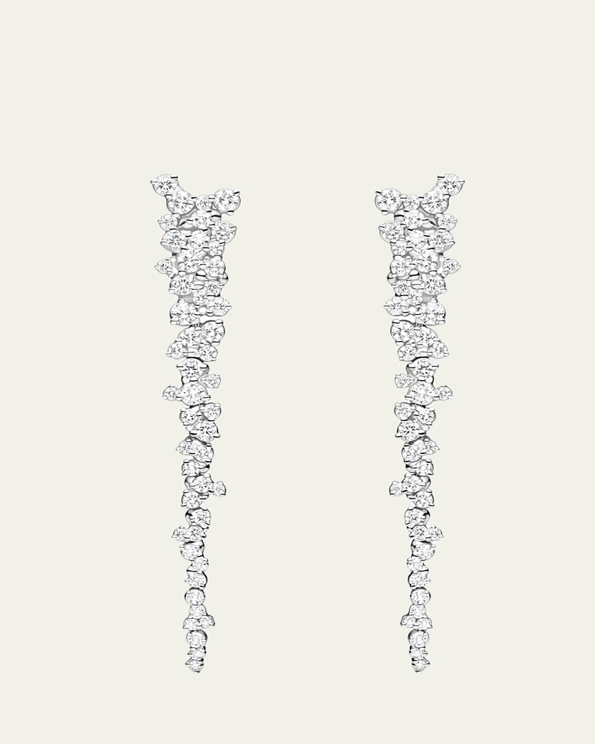 Paul Morelli Confetti 18k White Gold Diamond Drop Earrings