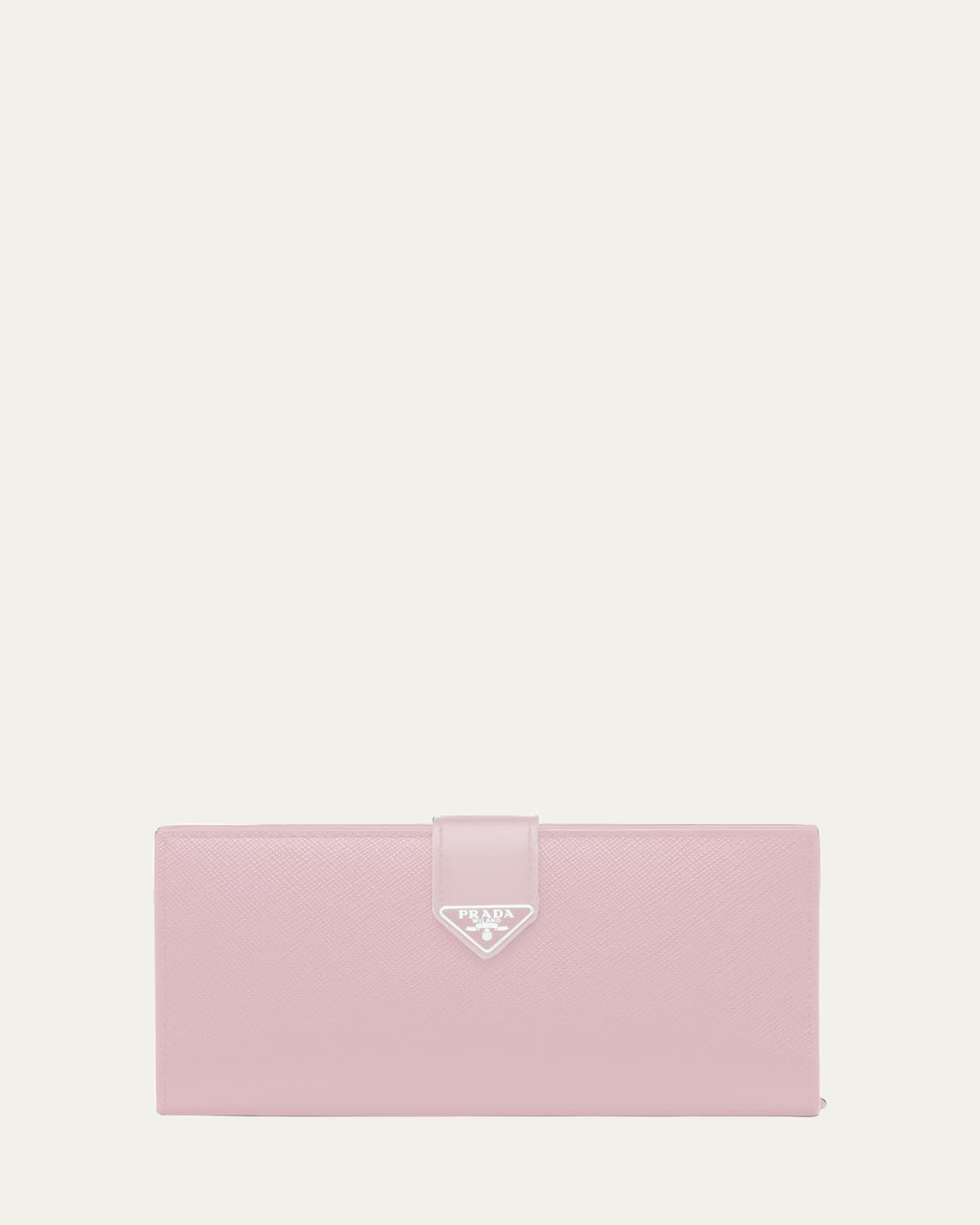 Prada Envelope Slim Wallet W/ Triangle Tab In F0e18 Alabastro