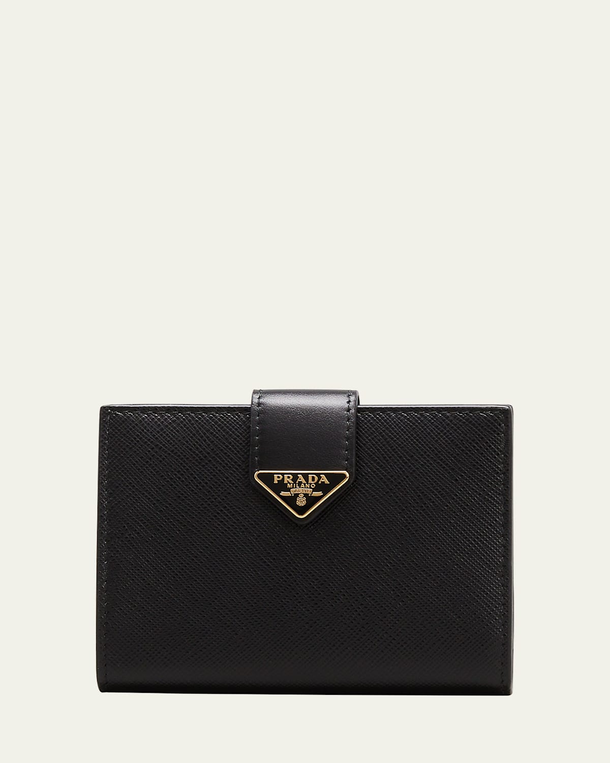 Prada Small Triangle Logo Flap Wallet