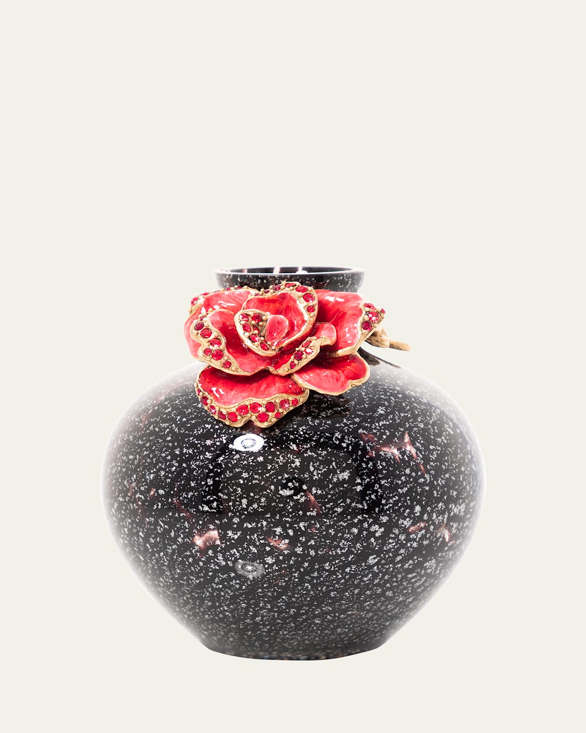 Jay Strongwater Night Bloom Small Rose Vase