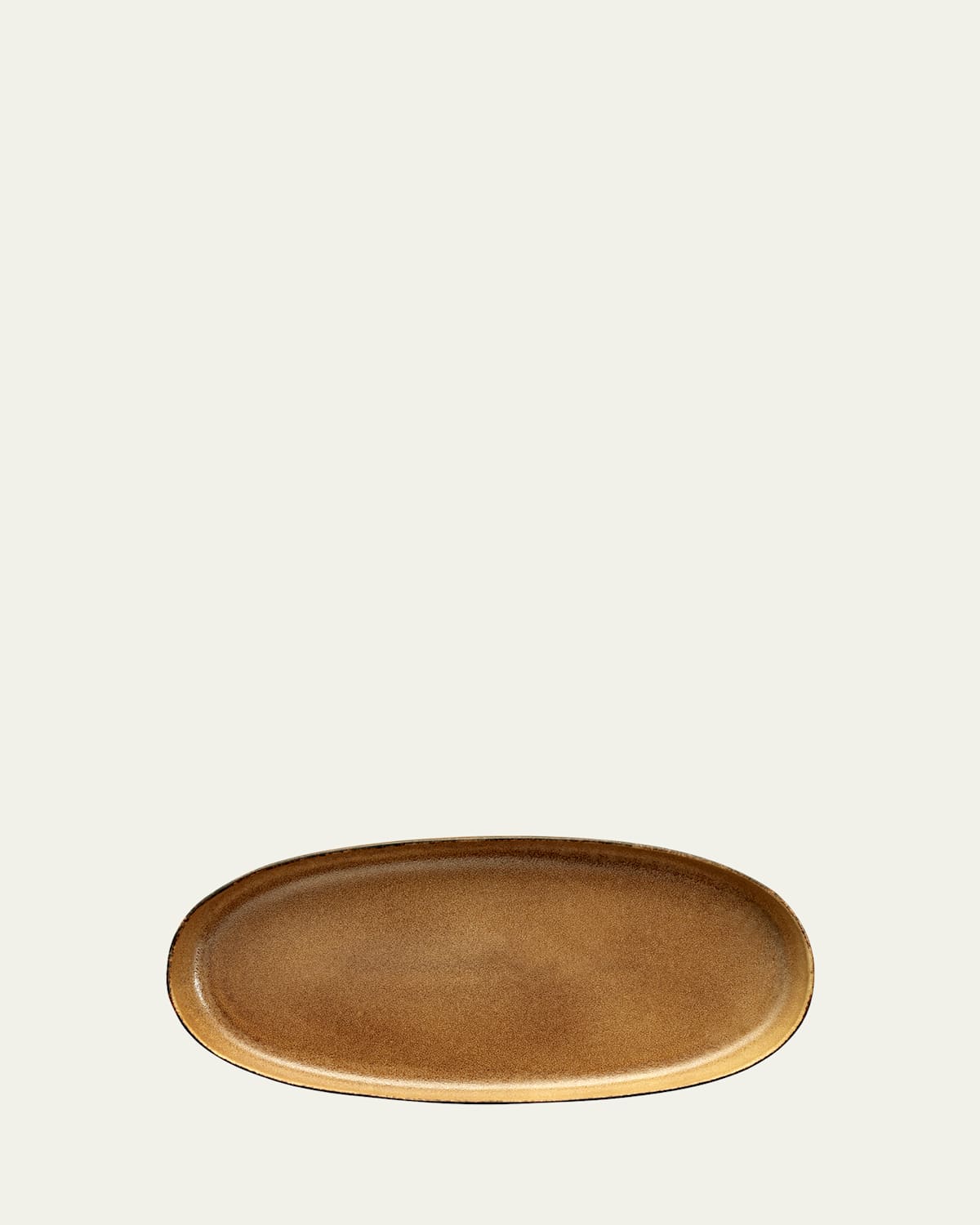 L'objet Terra Medium Oval Platter In Brown
