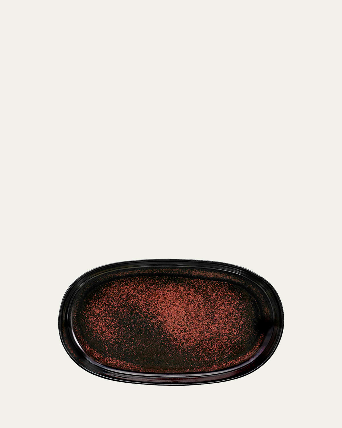 L'objet Terra Small Oval Platter In Red