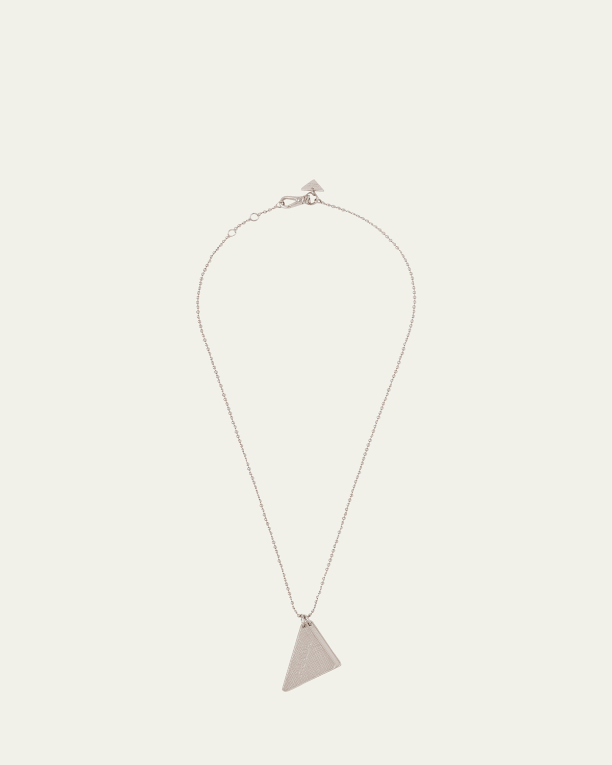 Men's Sterling Silver Triangle Charm Necklace