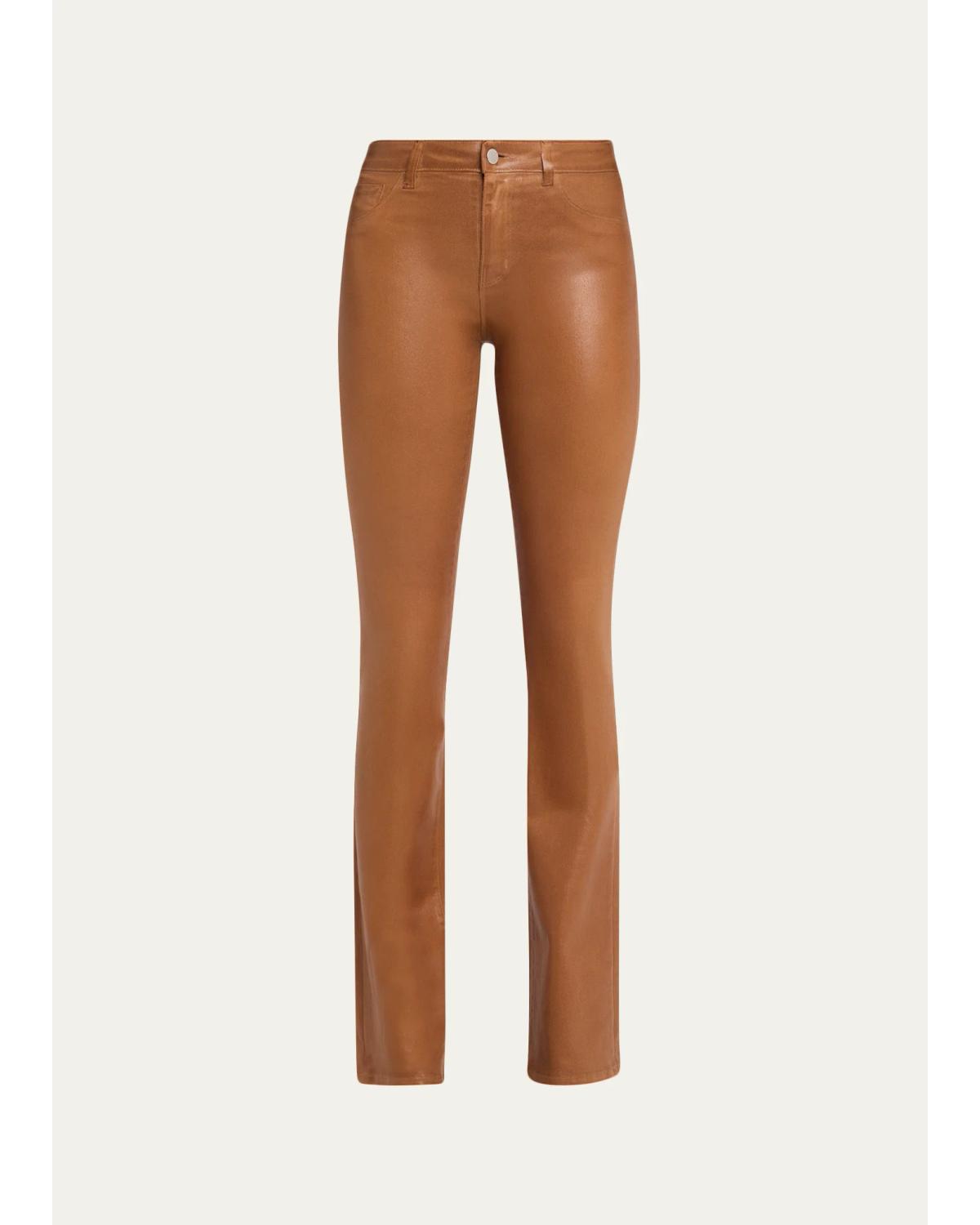 Selma High-Rise Coated Sleek Baby Boot Jeans
