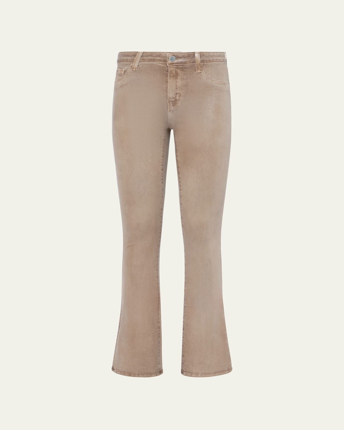 L Agence Selma High-rise Coated Sleek Baby Boot Jeans In Rye Coated