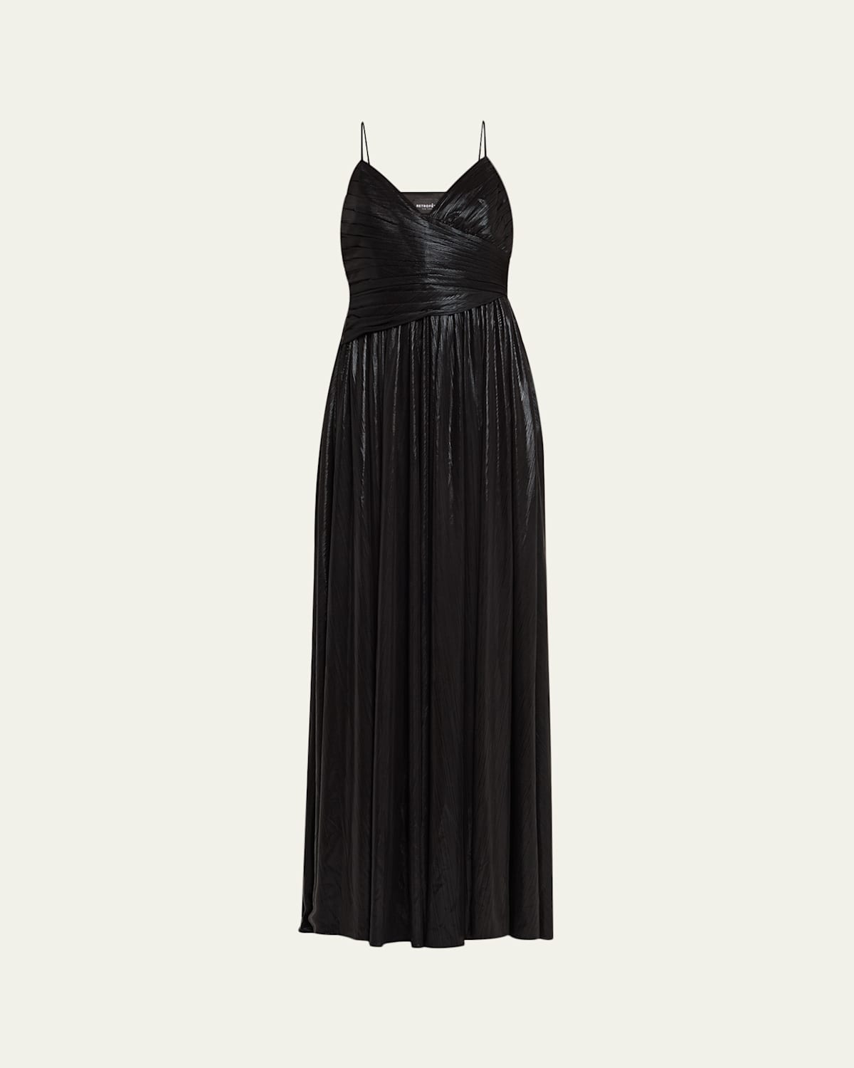 Retroféte Doss Metallic Cocktail Dress In Black