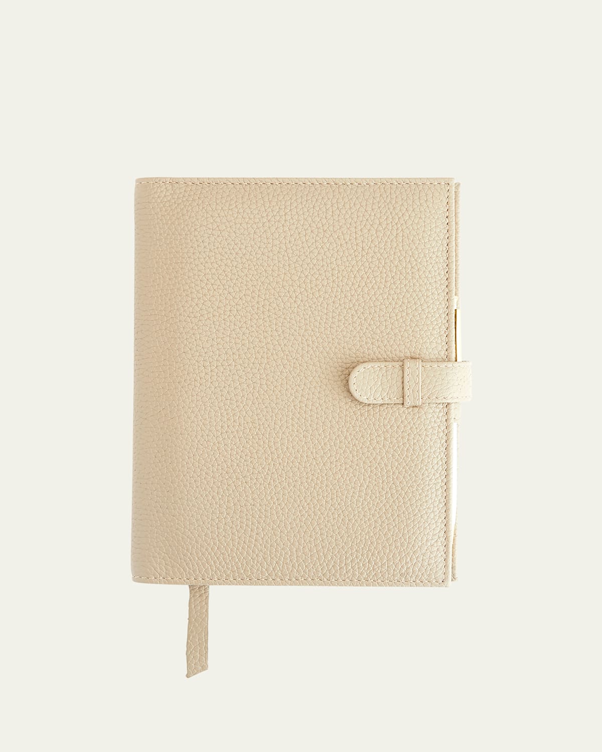 Royce New York Personalized Executive Leather Daily Planner In Taupe