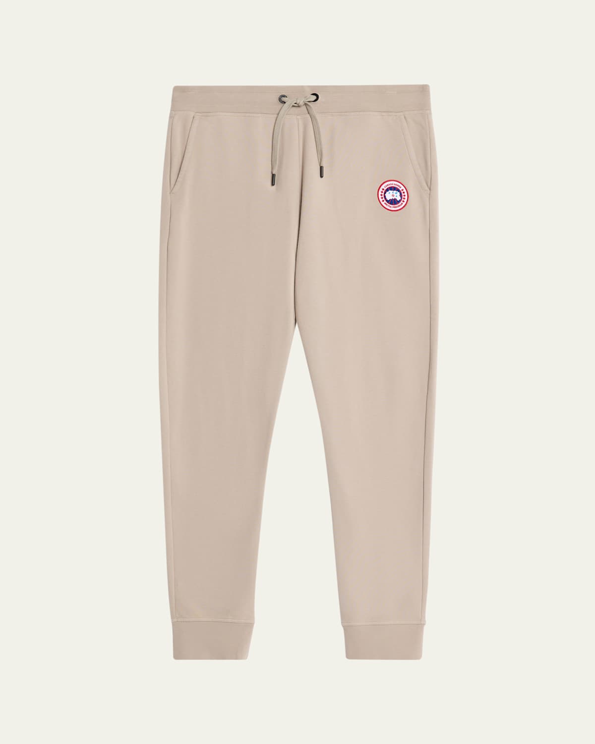 Canada Goose Cotton Track-pants With Ribbed Cuffs In Gray