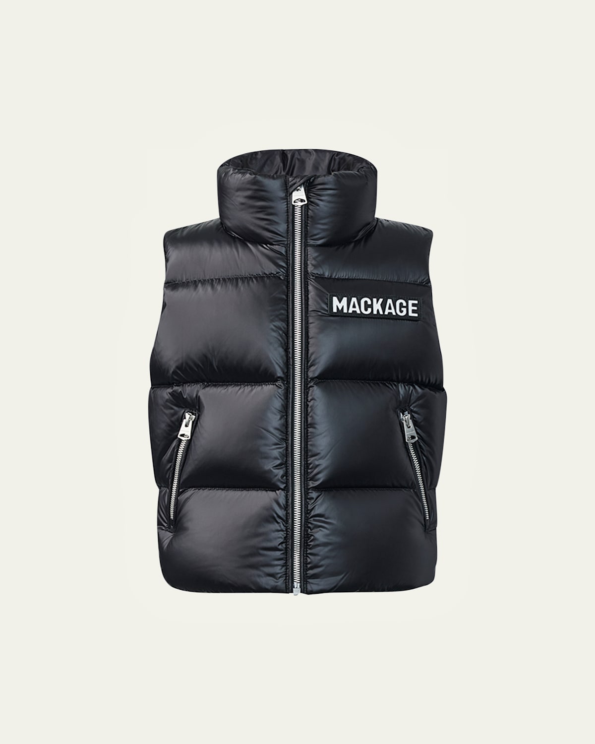 Kid's Charlee Quilted Logo Vest, Size 2-6